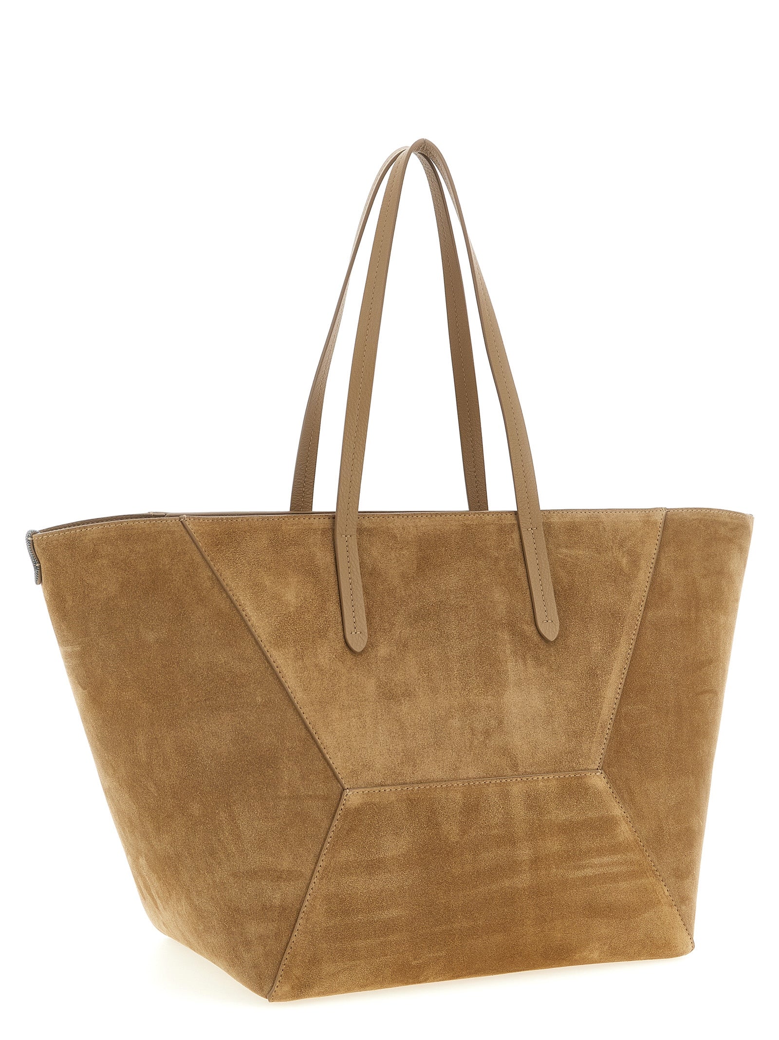 Brunello Cucinelli Brown Calfskin Shoulder Bag Brunello Cucinelli
