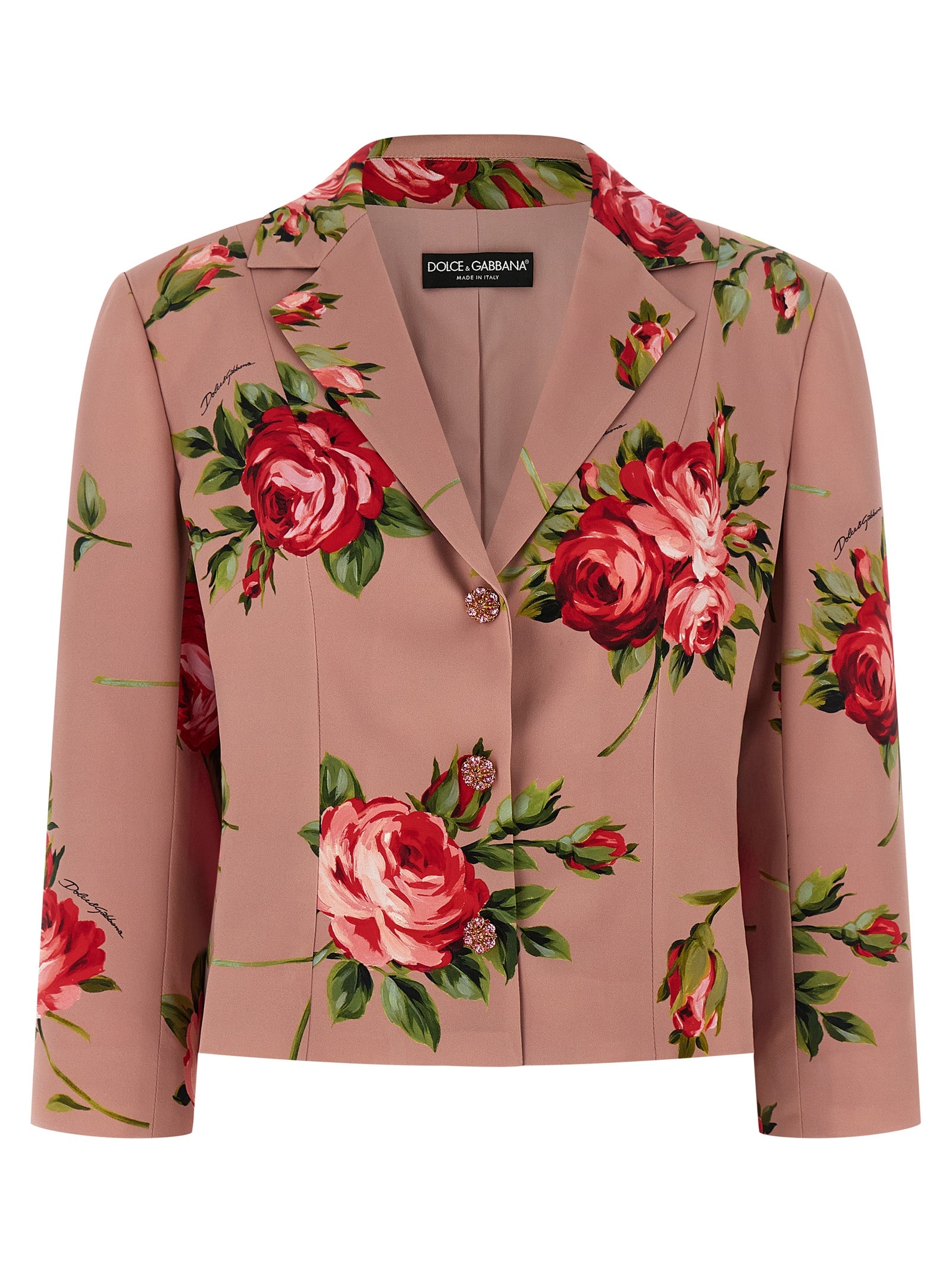 Dolce & Gabbana Multicolor Silk Blazer Dolce & Gabbana