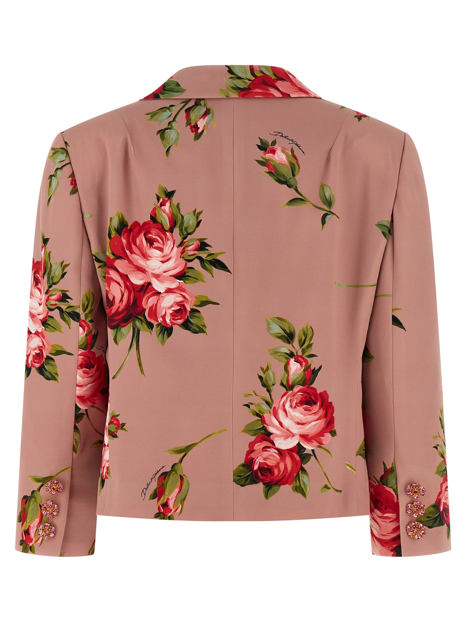 Dolce & Gabbana Multicolor Silk Blazer Dolce & Gabbana