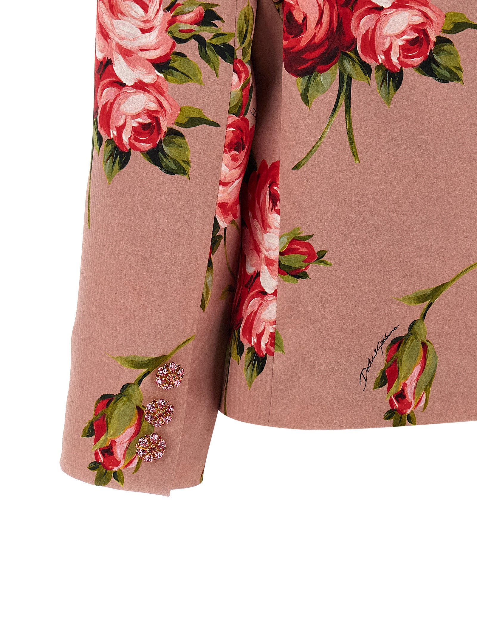 Dolce & Gabbana Multicolor Silk Blazer Dolce & Gabbana