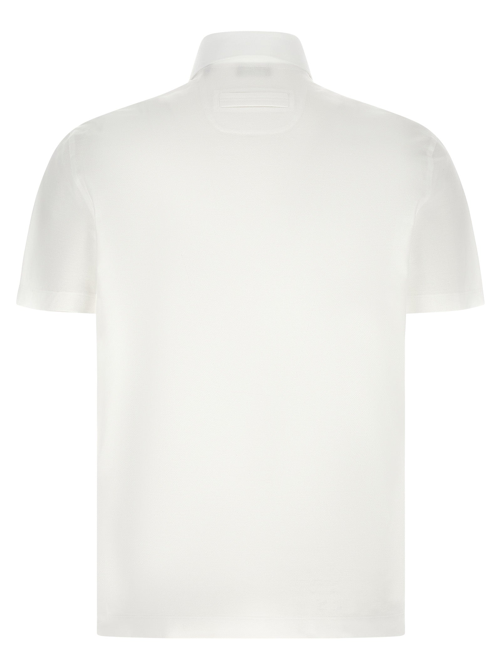 ZEGNA White Cotton Polo Shirt ZEGNA