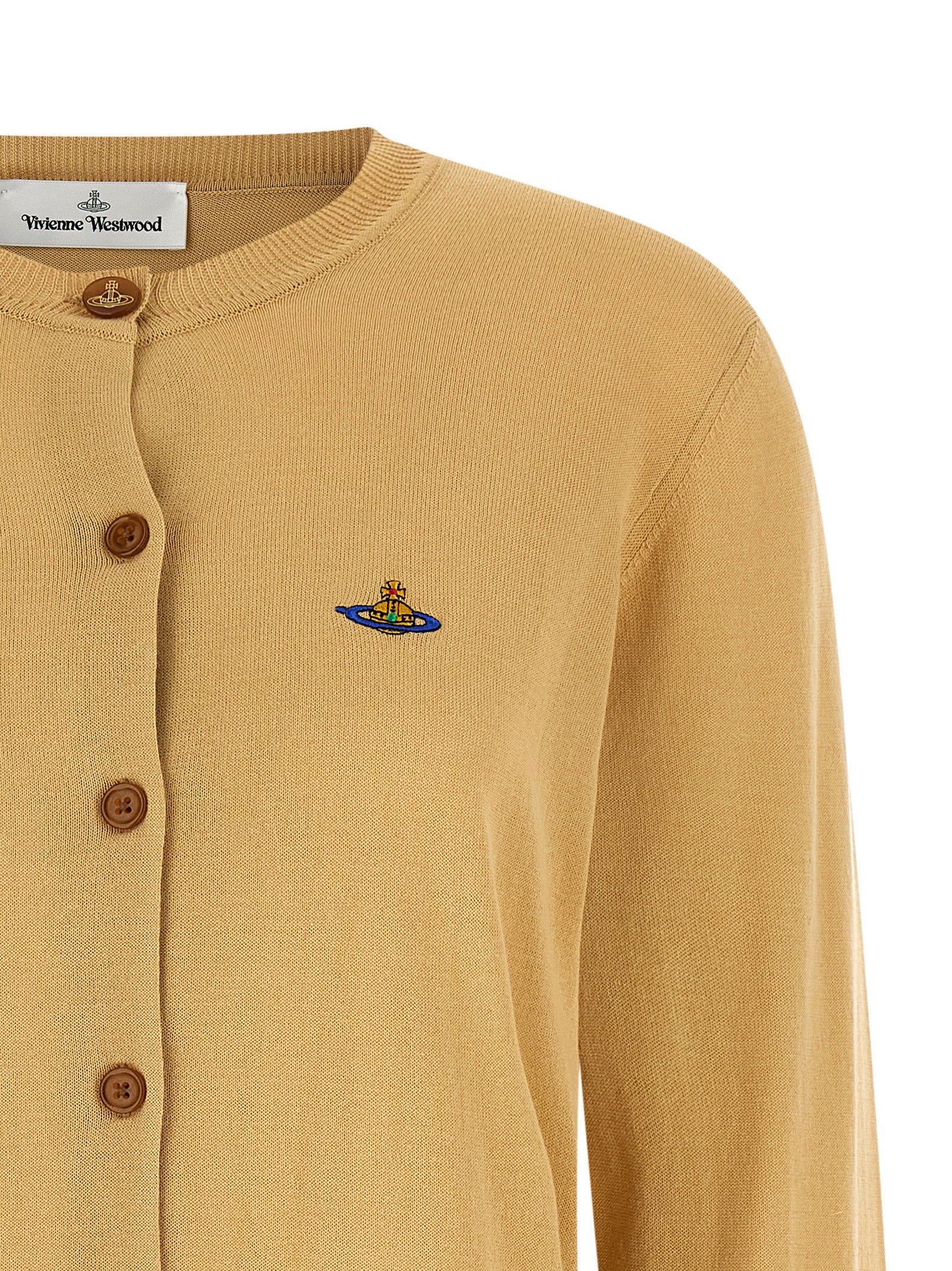 Vivienne Westwood Beige Cotton Cardigan Vivienne Westwood