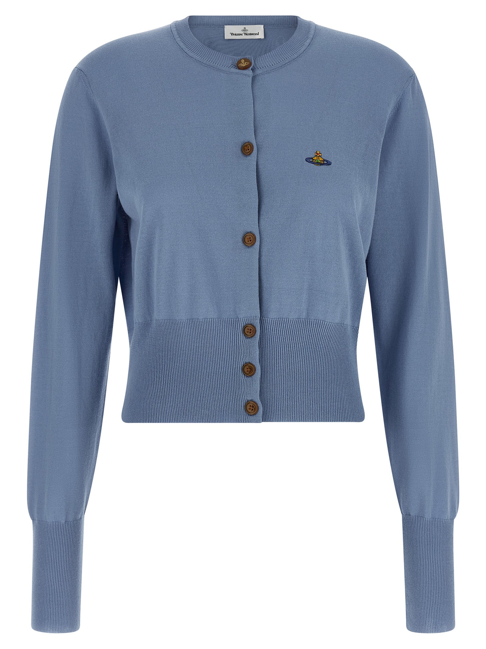 Vivienne Westwood Blue Cotton Cardigan Vivienne Westwood