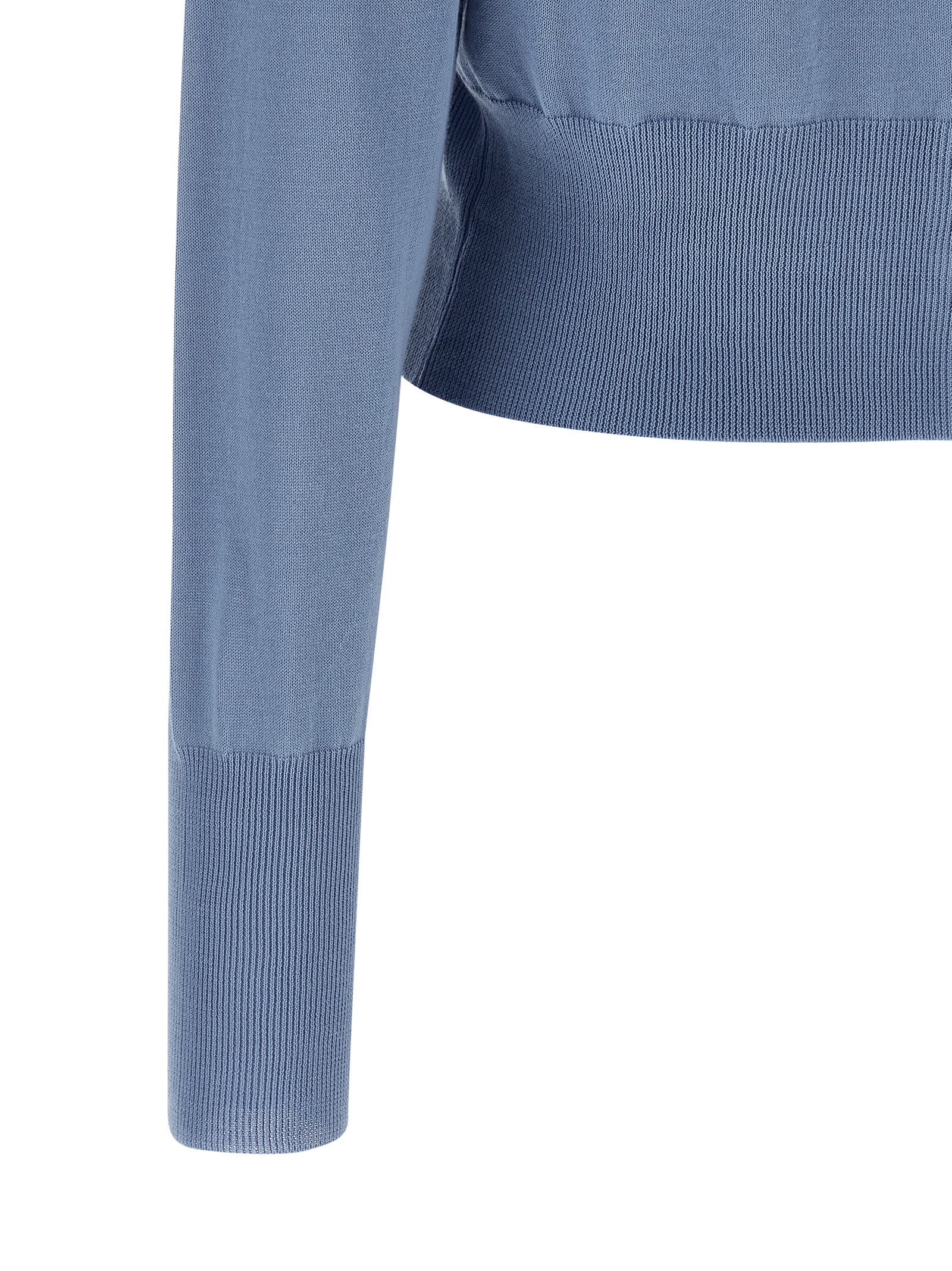 Vivienne Westwood Blue Cotton Cardigan Vivienne Westwood