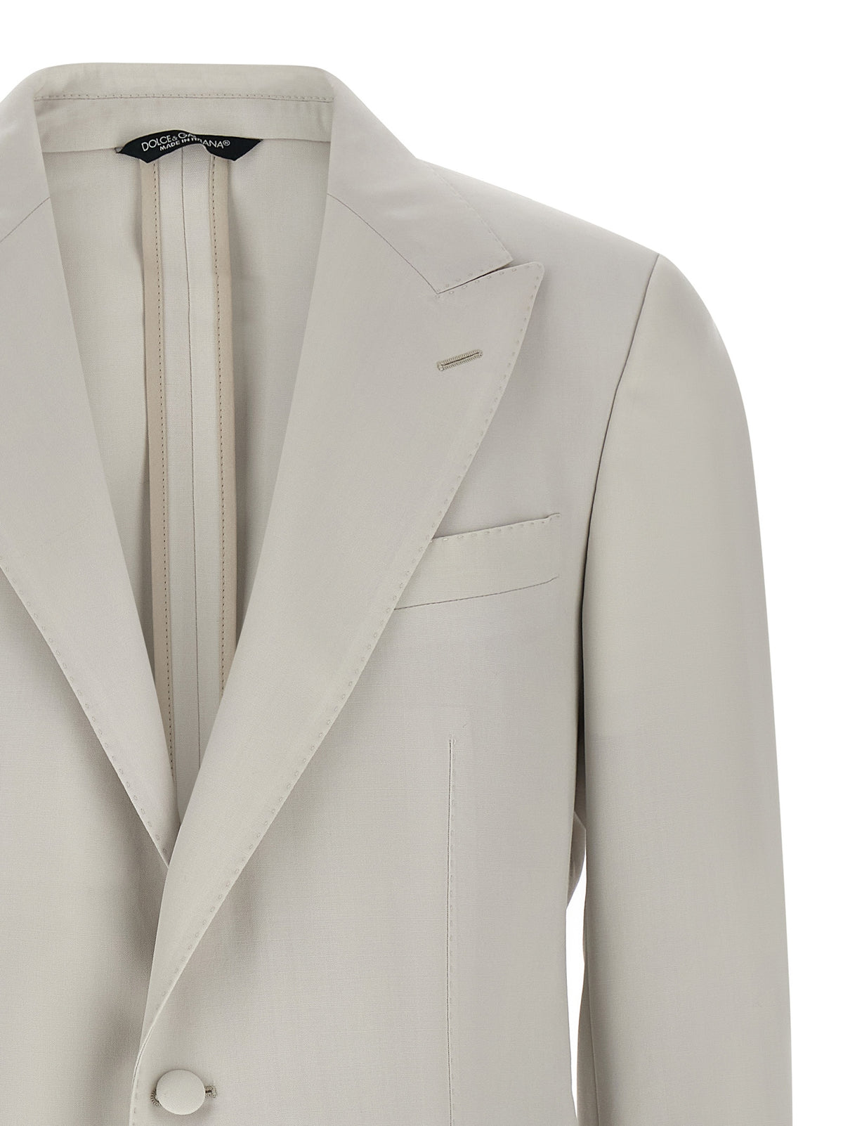 Dolce & Gabbana Gray Virgin Wool Blazer Dolce & Gabbana