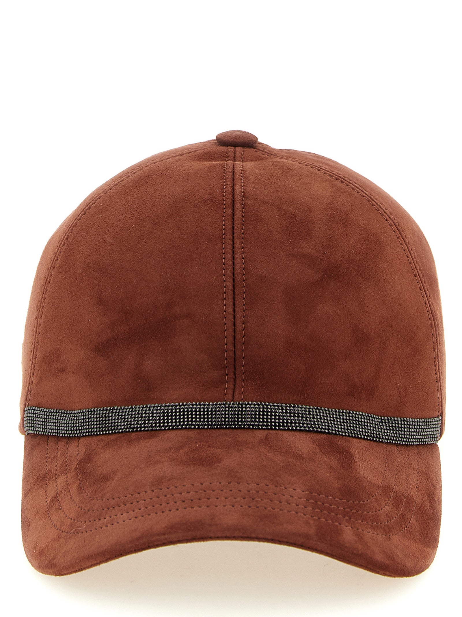 Brunello Cucinelli Multicolor Lamb Leather Cap (Baseball Hat) Brunello Cucinelli
