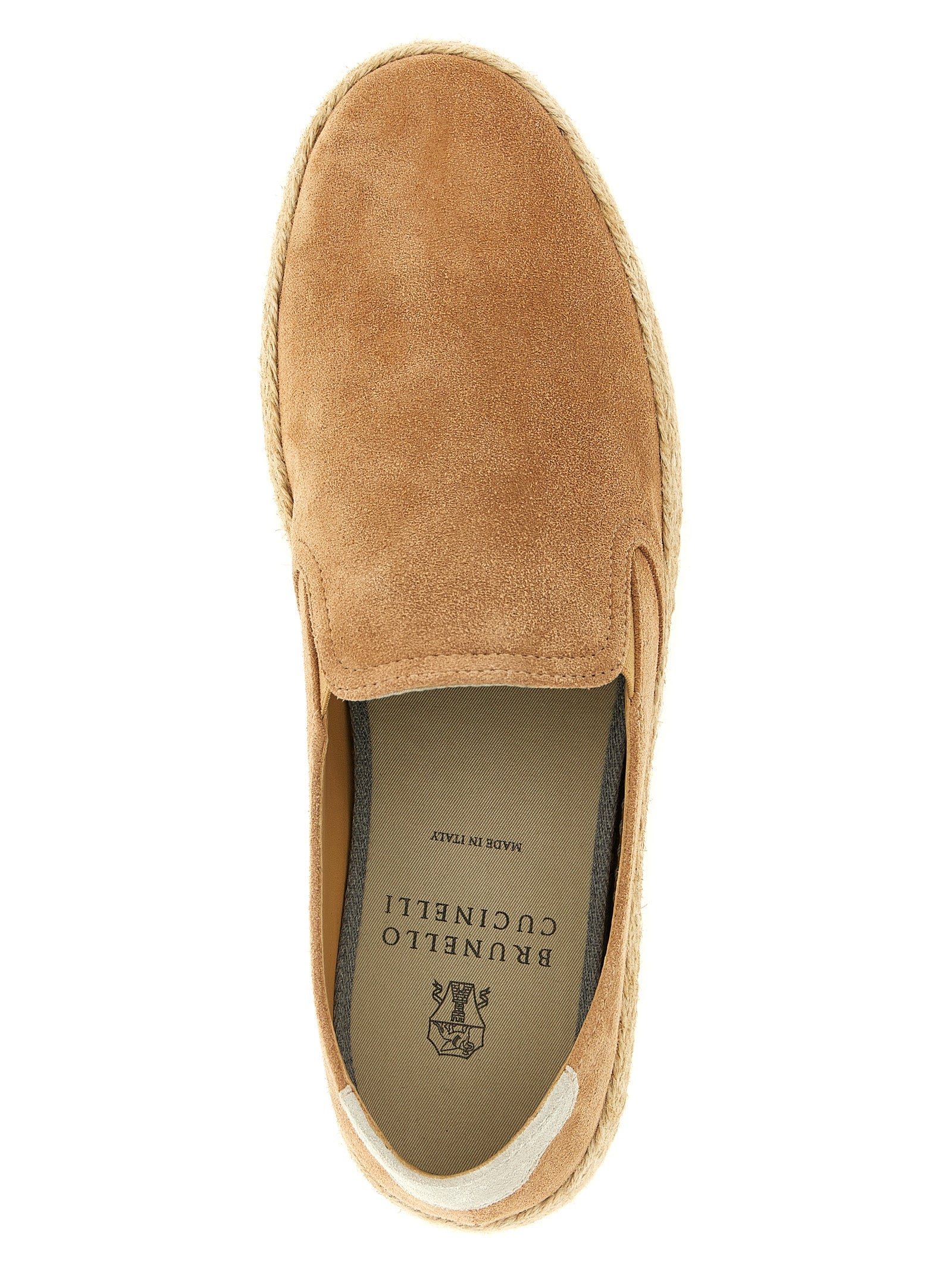 Brunello Cucinelli Beige Calfskin Espadrilles Brunello Cucinelli