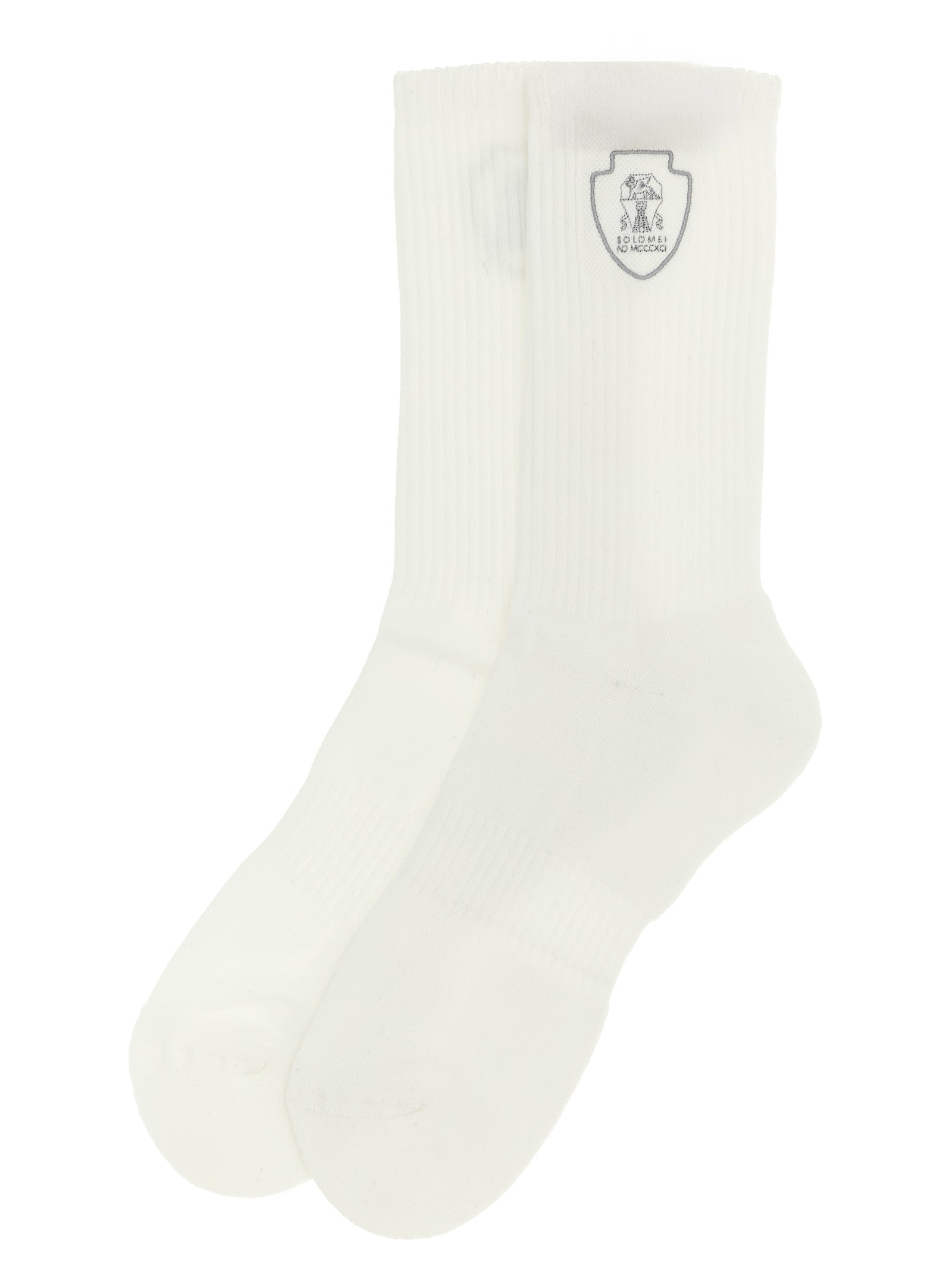 Brunello Cucinelli White Cotton Socks Brunello Cucinelli