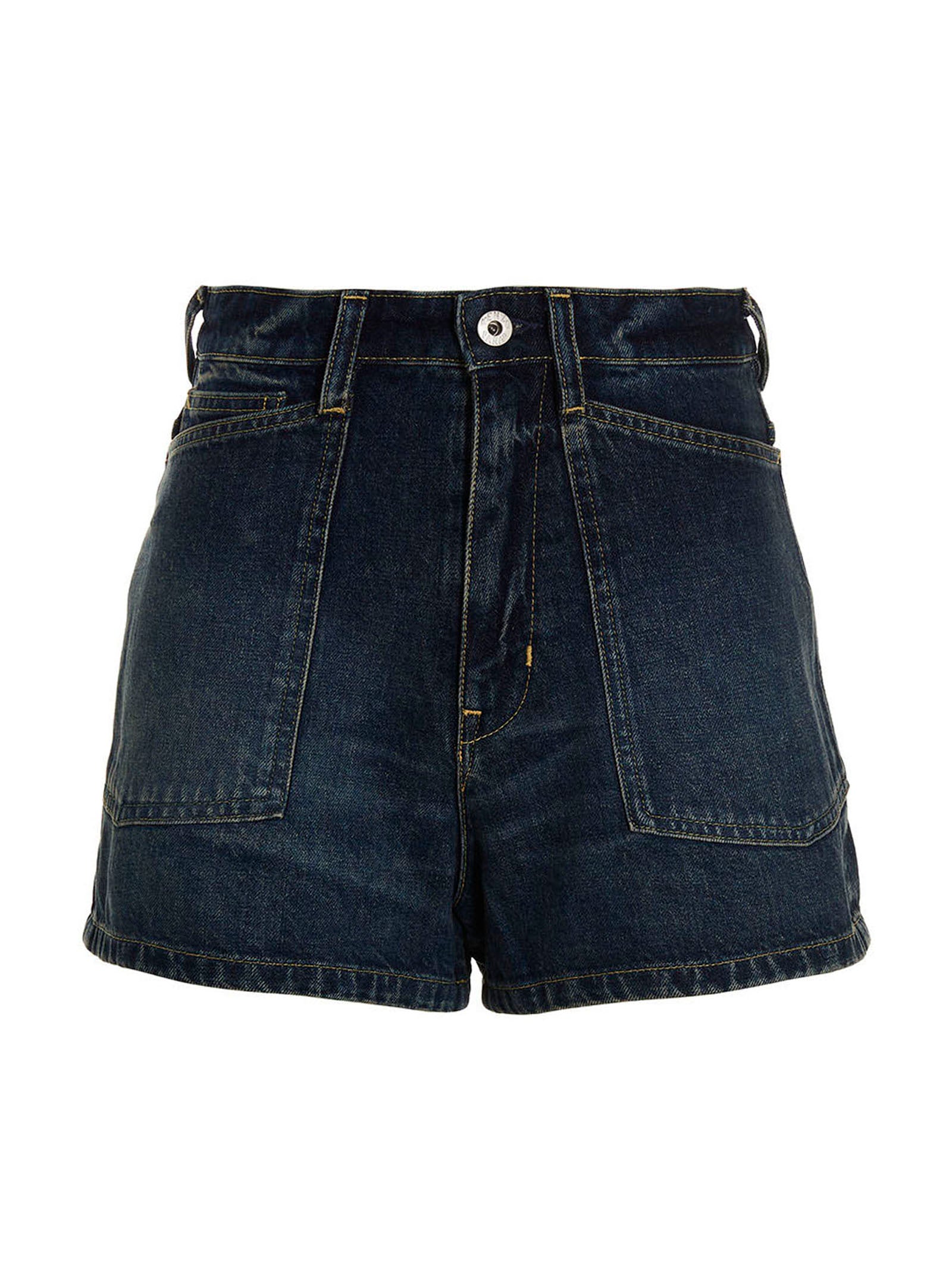 Kenzo Blue Cotton Bermuda Shorts Kenzo
