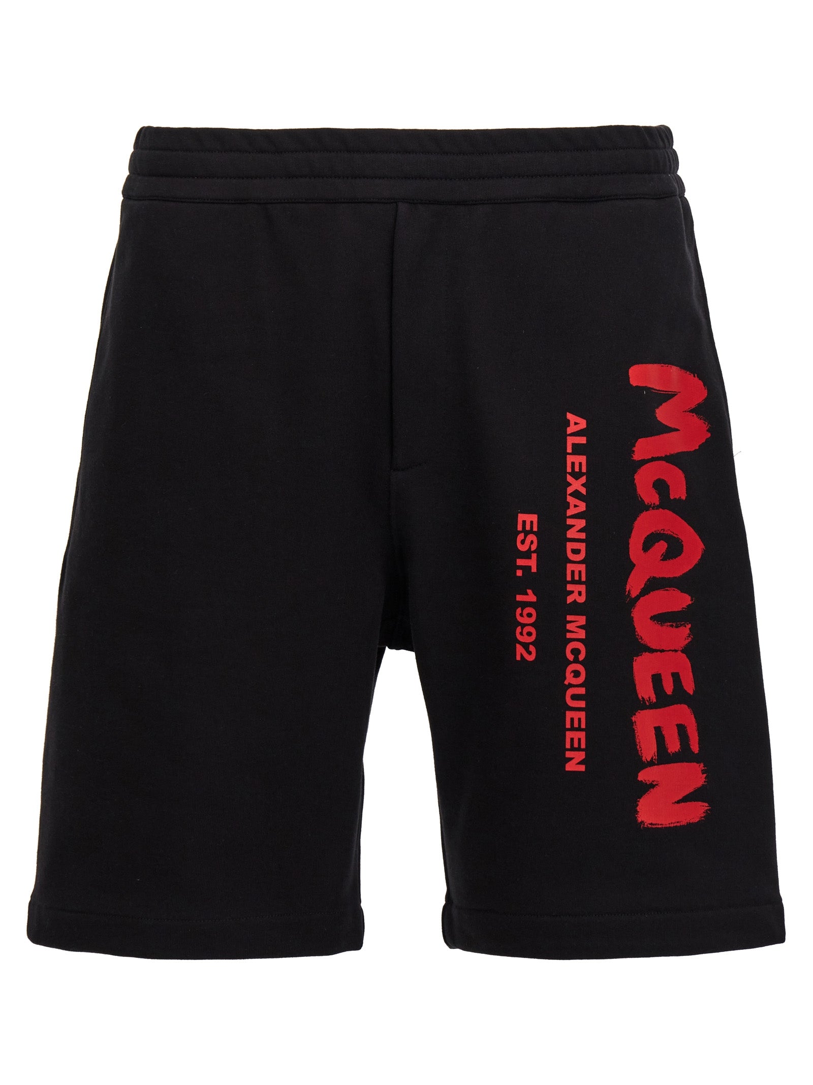 Alexander McQueen Black Cotton Bermuda Shorts Alexander McQueen