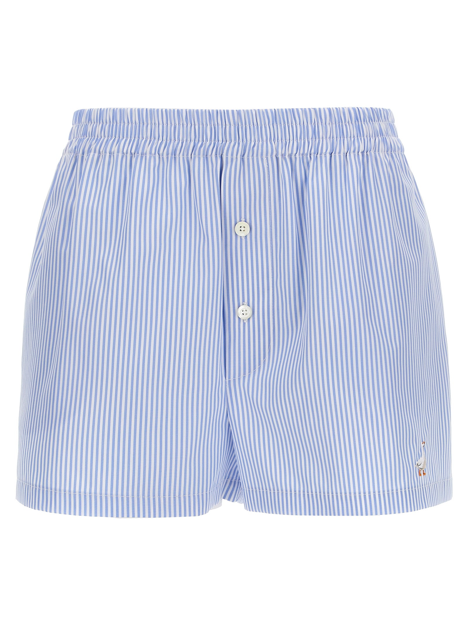 Moschino Blue Cotton Bermuda Shorts Moschino