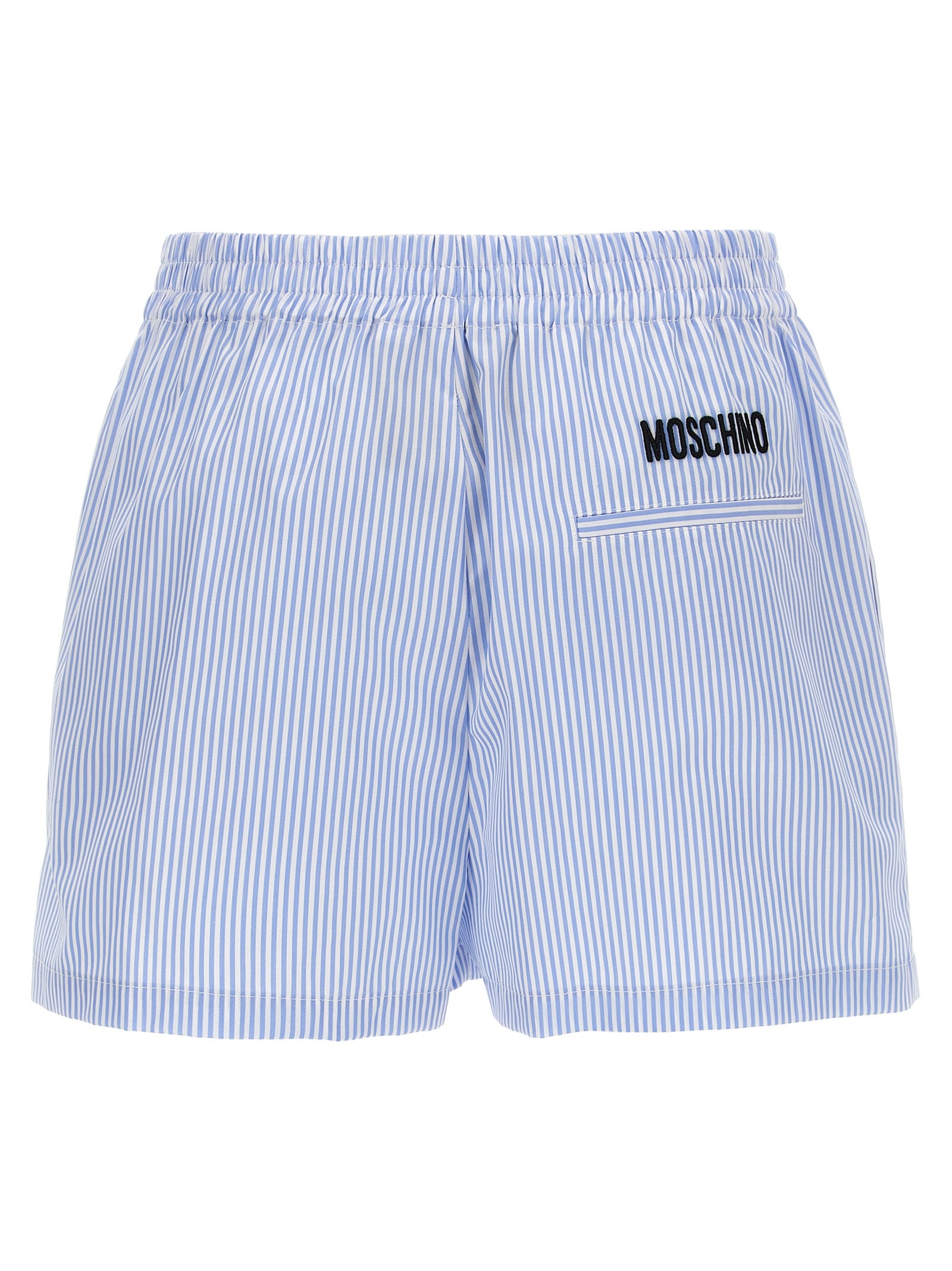 Moschino Blue Cotton Bermuda Shorts Moschino