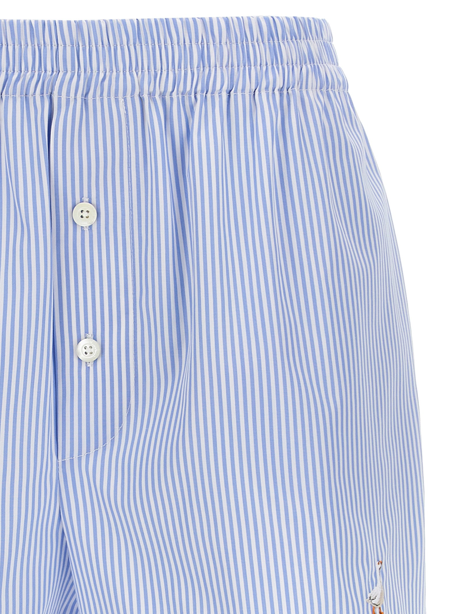 Moschino Blue Cotton Bermuda Shorts Moschino