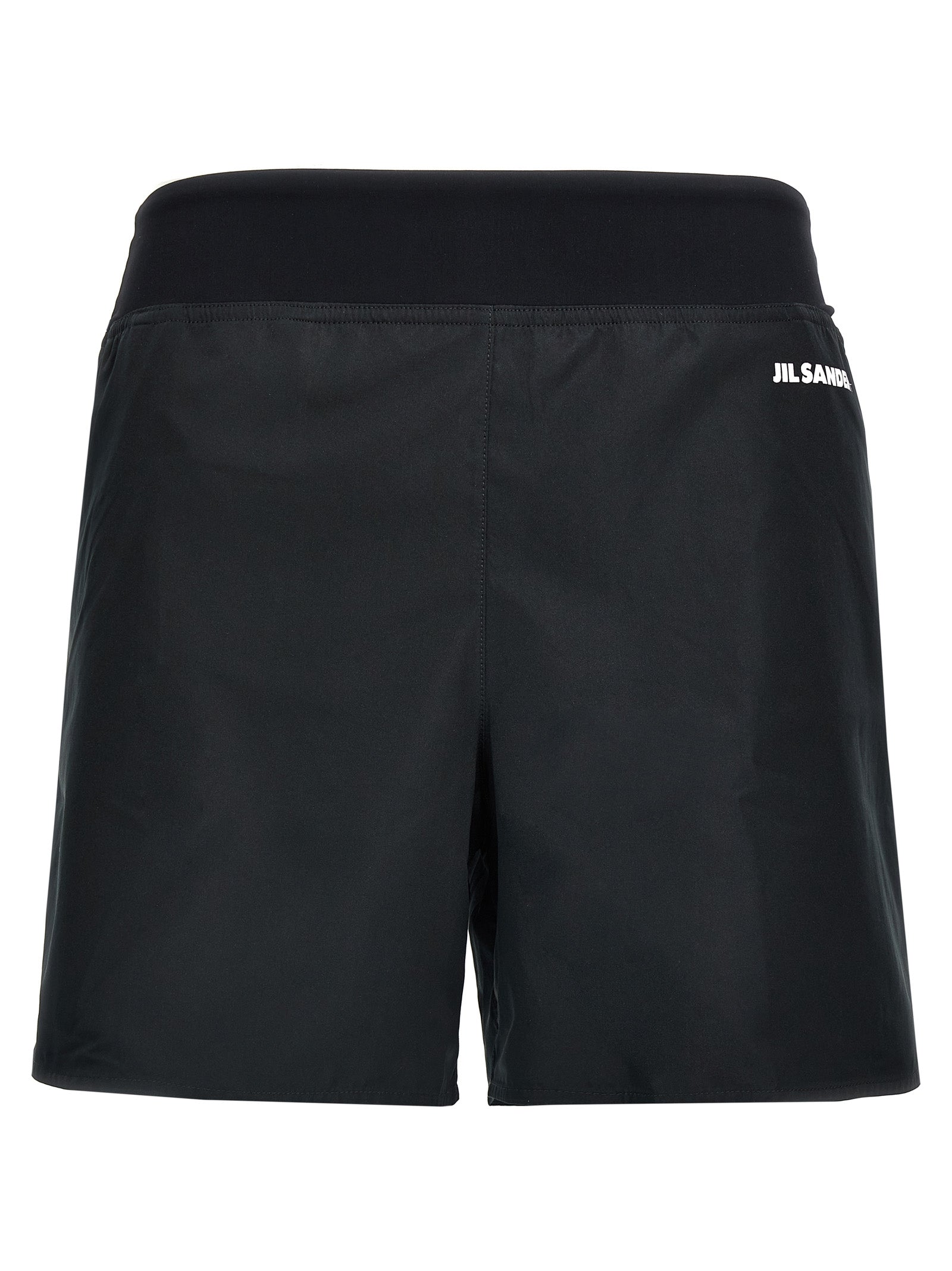 Jil Sander Black Polyester Bermuda Shorts Jil Sander