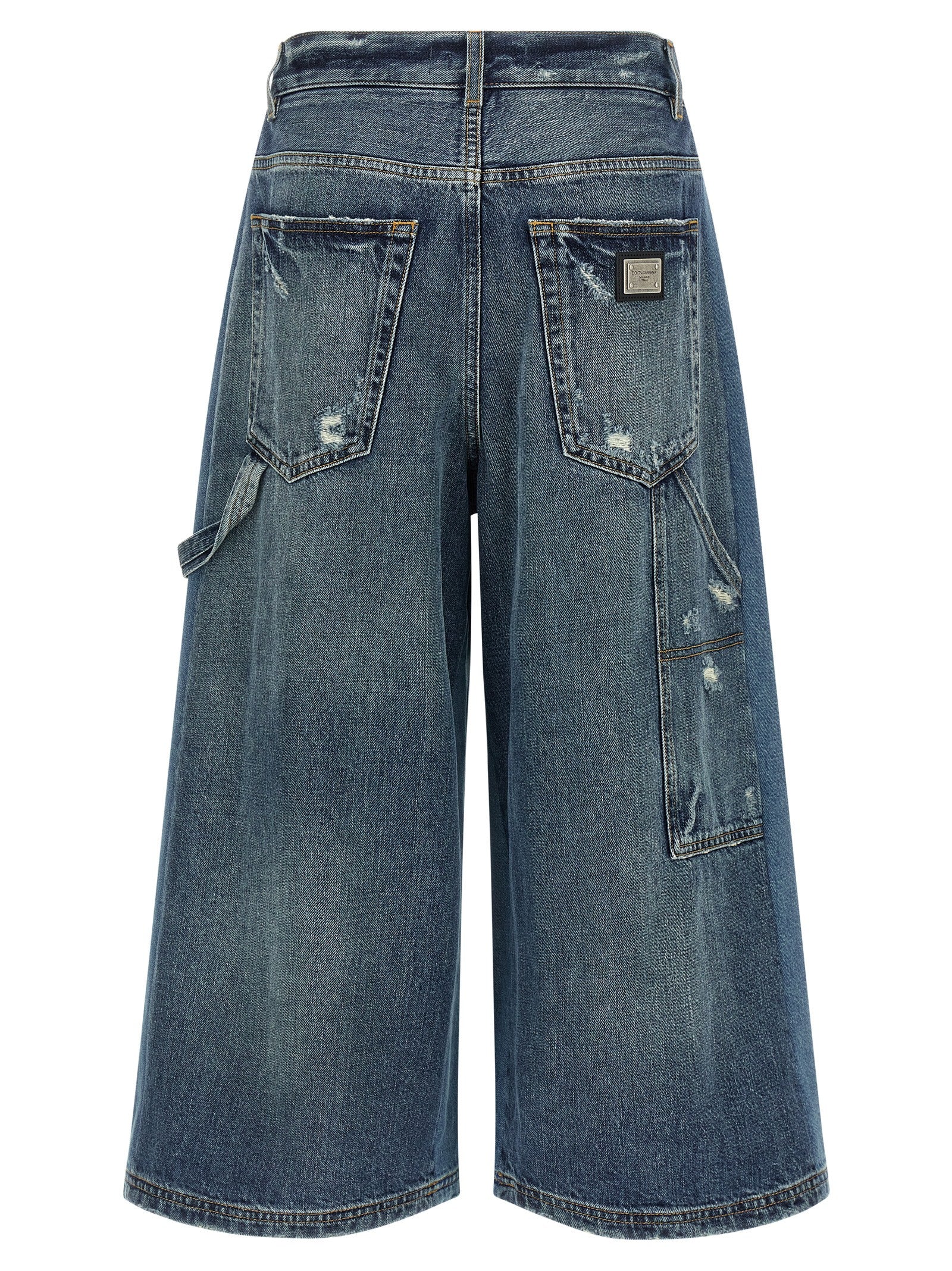 Dolce & Gabbana Blue Cotton Bermuda Shorts Dolce & Gabbana