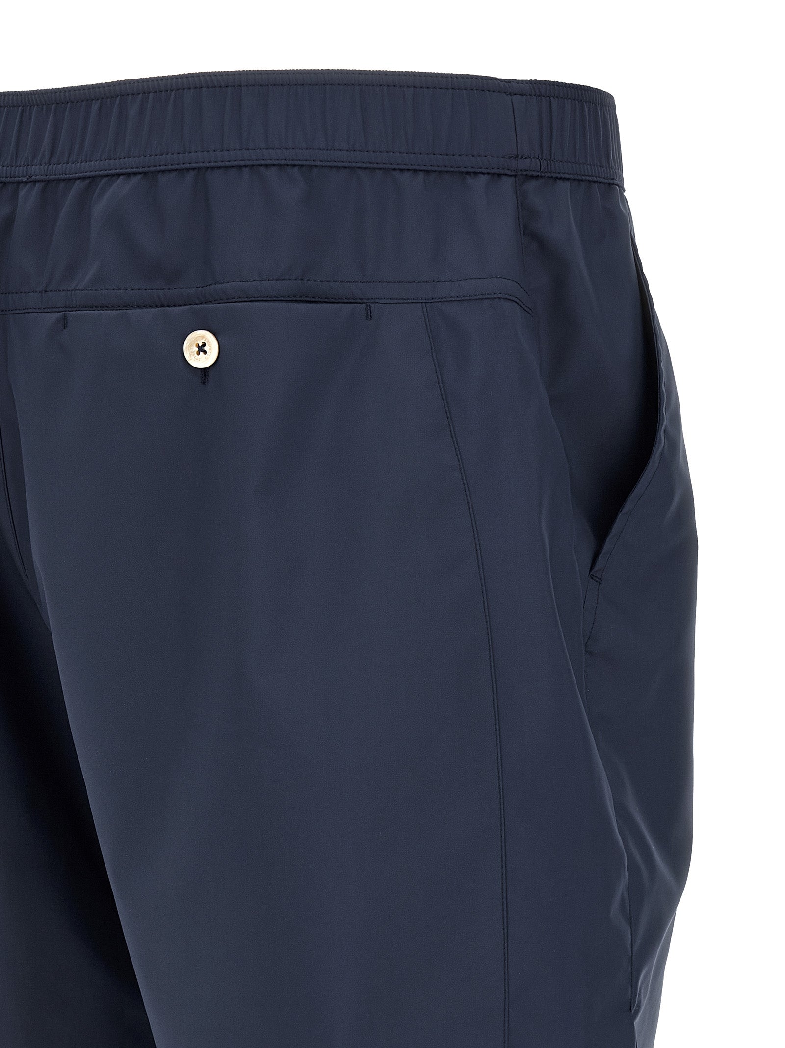 Brunello Cucinelli Blue Polyester Bermuda Shorts Brunello Cucinelli