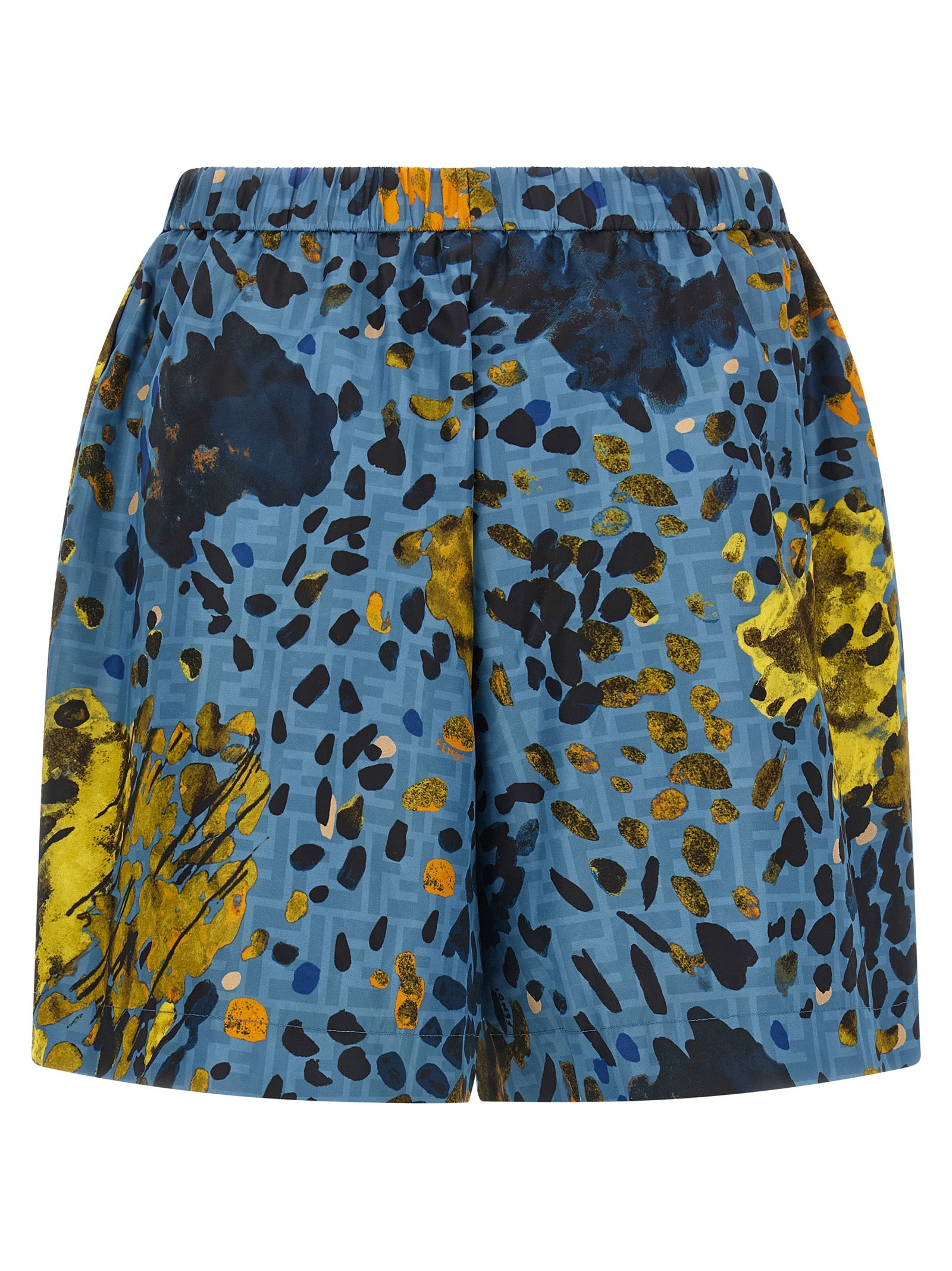 Fendi Blue Polyester Bermuda Shorts Fendi