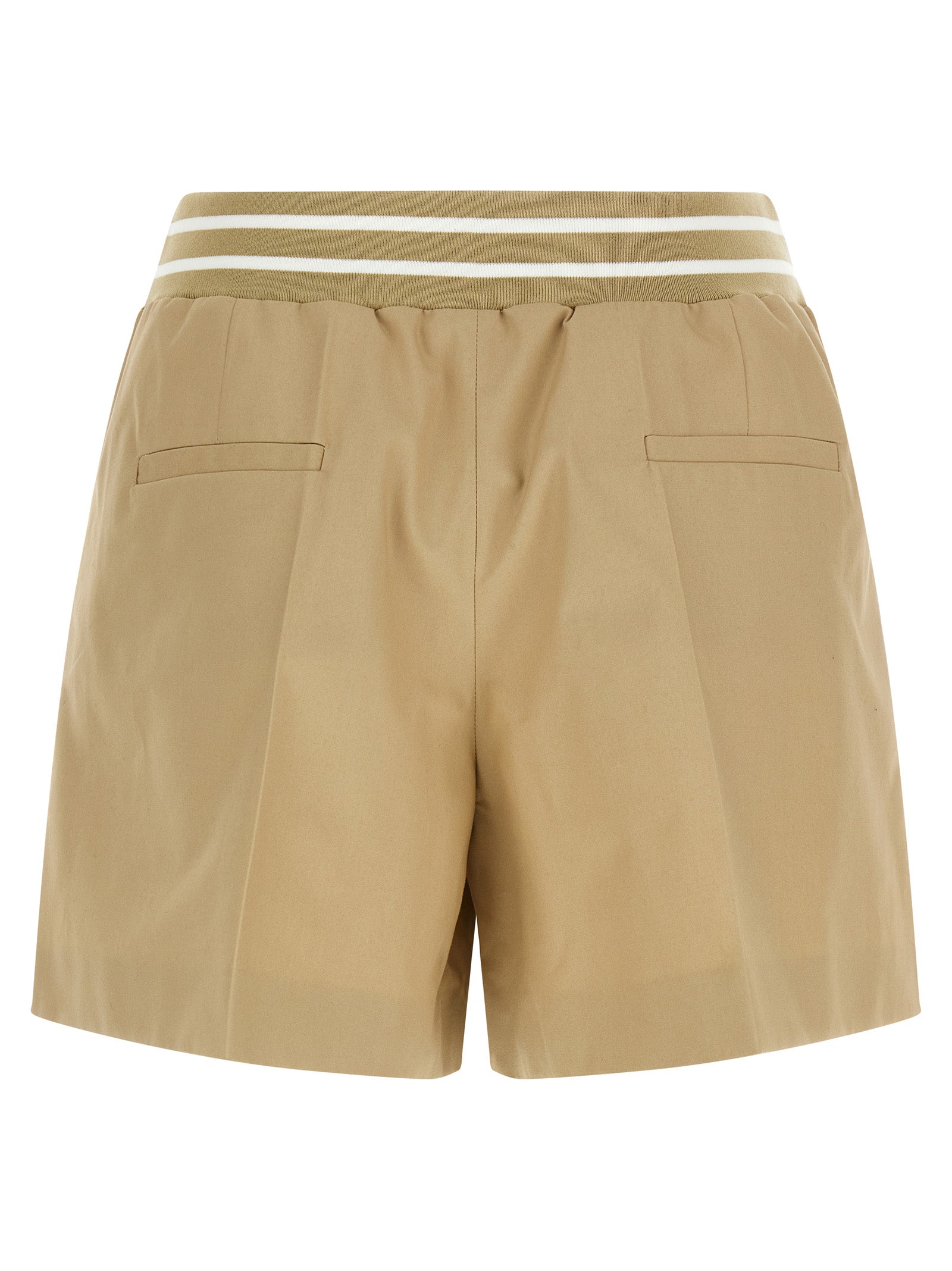 Moschino Beige Cotton Bermuda Shorts Moschino