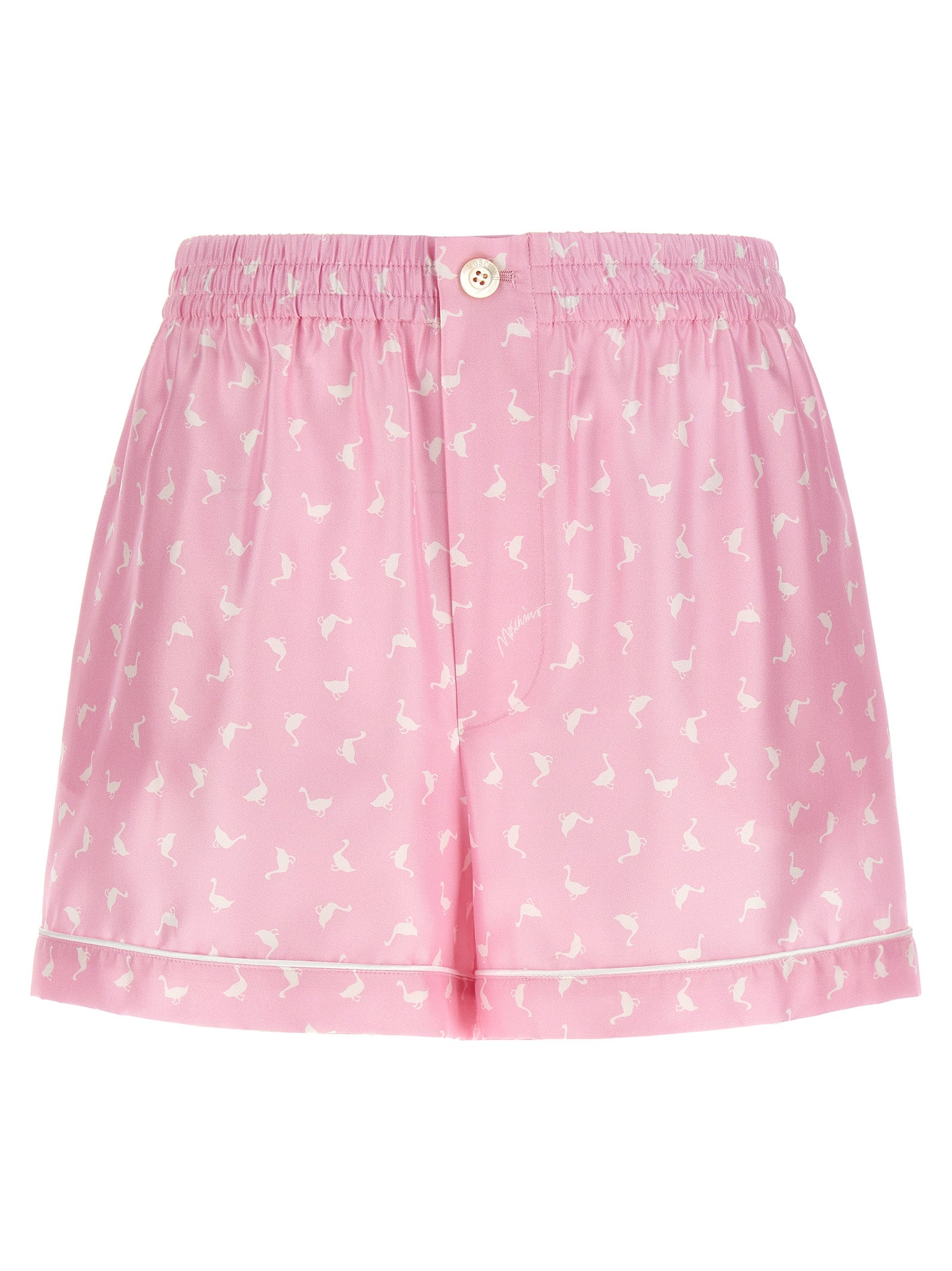 Moschino Multicolor Silk Bermuda Shorts Moschino