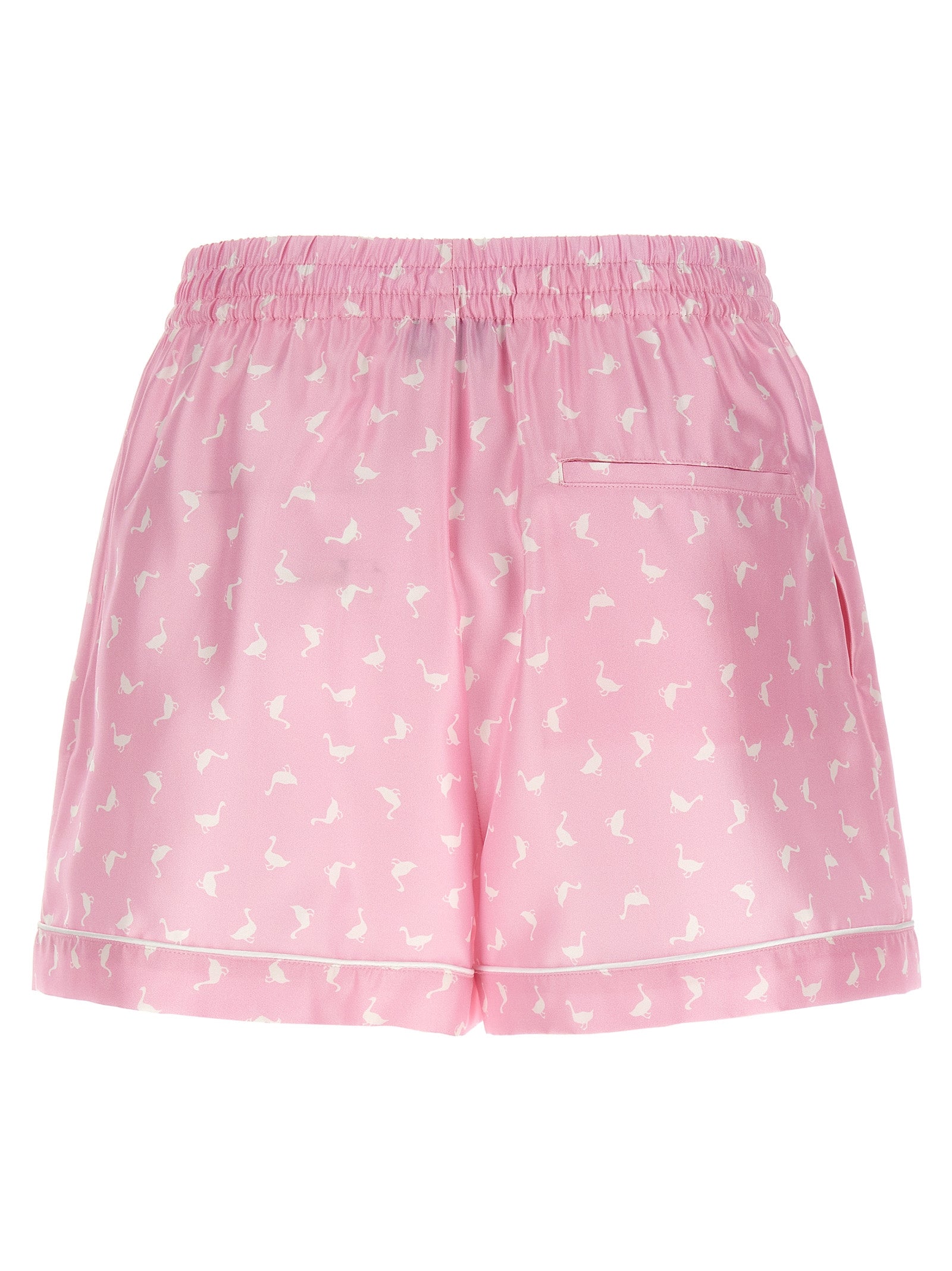 Moschino Multicolor Silk Bermuda Shorts Moschino