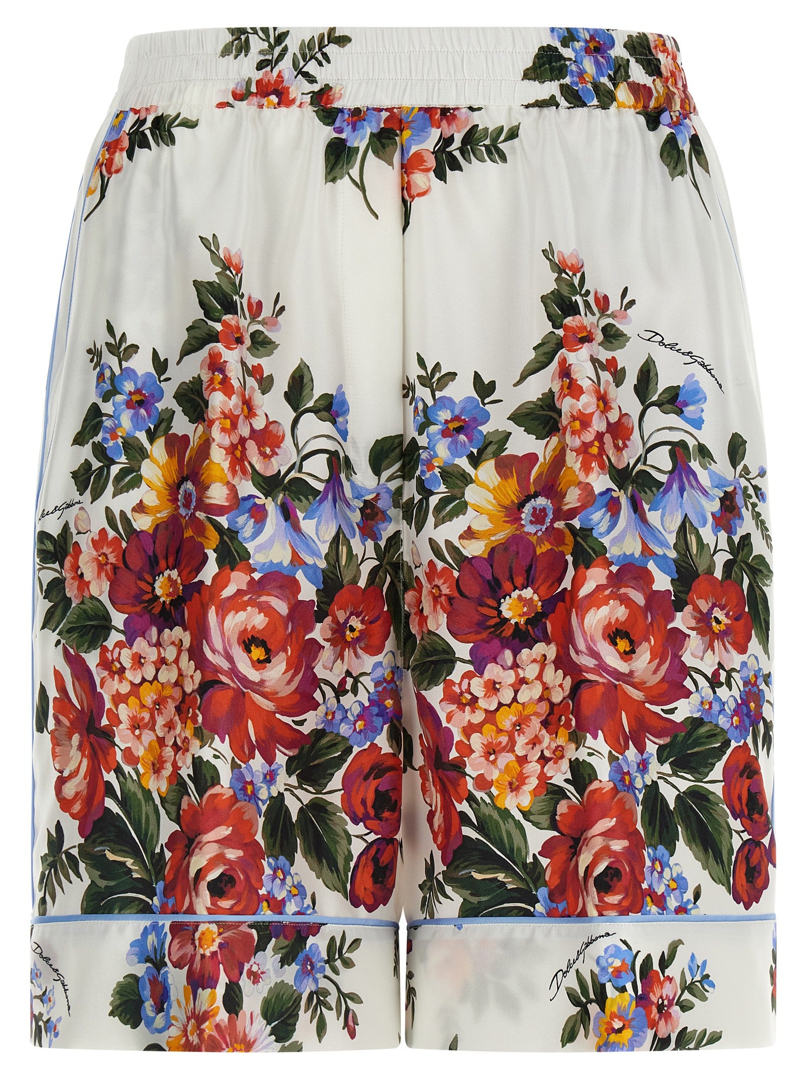 Dolce & Gabbana Multicolor Silk Bermuda Shorts Dolce & Gabbana