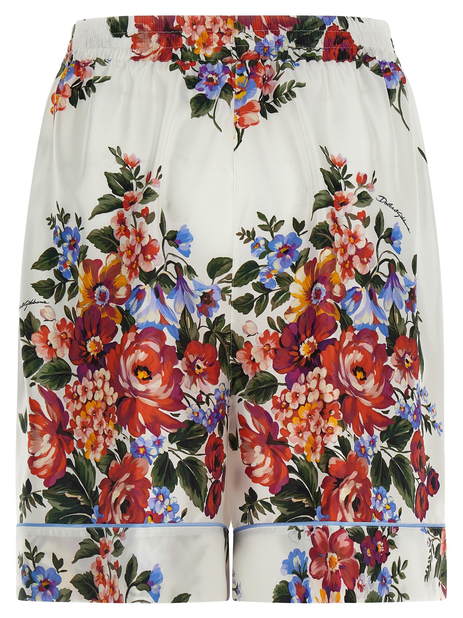 Dolce & Gabbana Multicolor Silk Bermuda Shorts Dolce & Gabbana