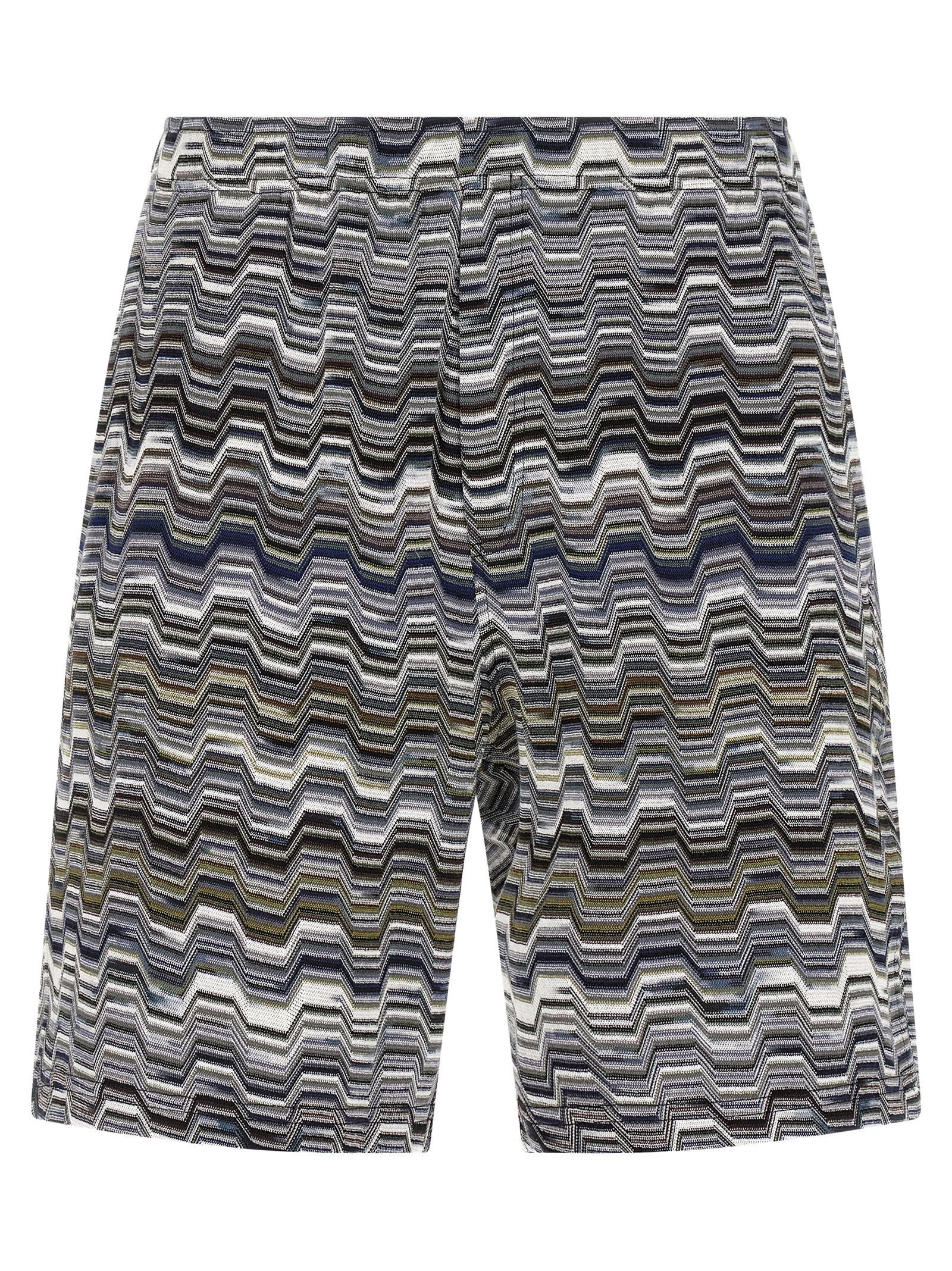 Missoni Bicolor Cotton Bermuda Shorts Missoni