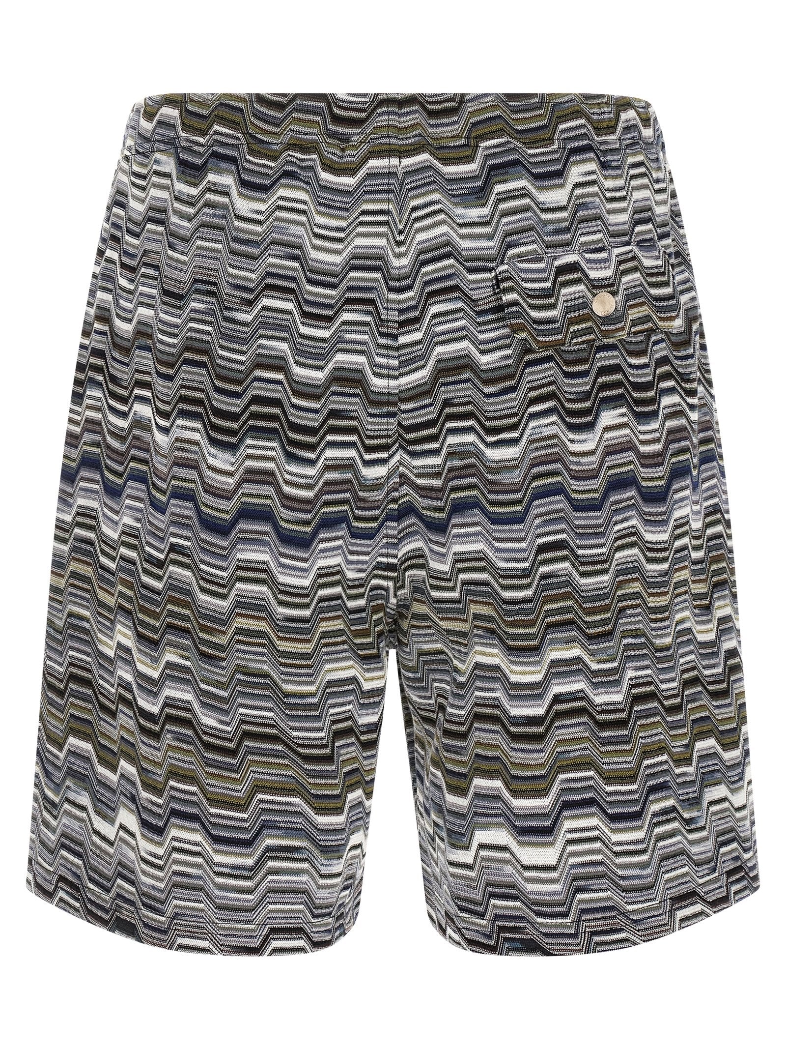 Missoni Bicolor Cotton Bermuda Shorts Missoni
