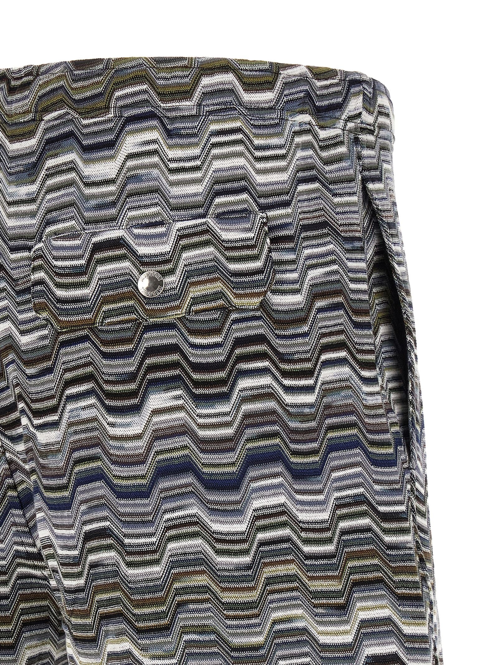 Missoni Bicolor Cotton Bermuda Shorts Missoni