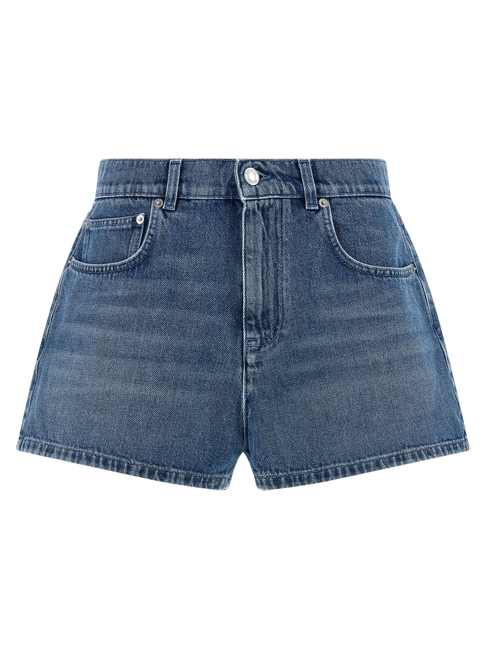 Moschino Blue Cotton Bermuda Shorts Moschino