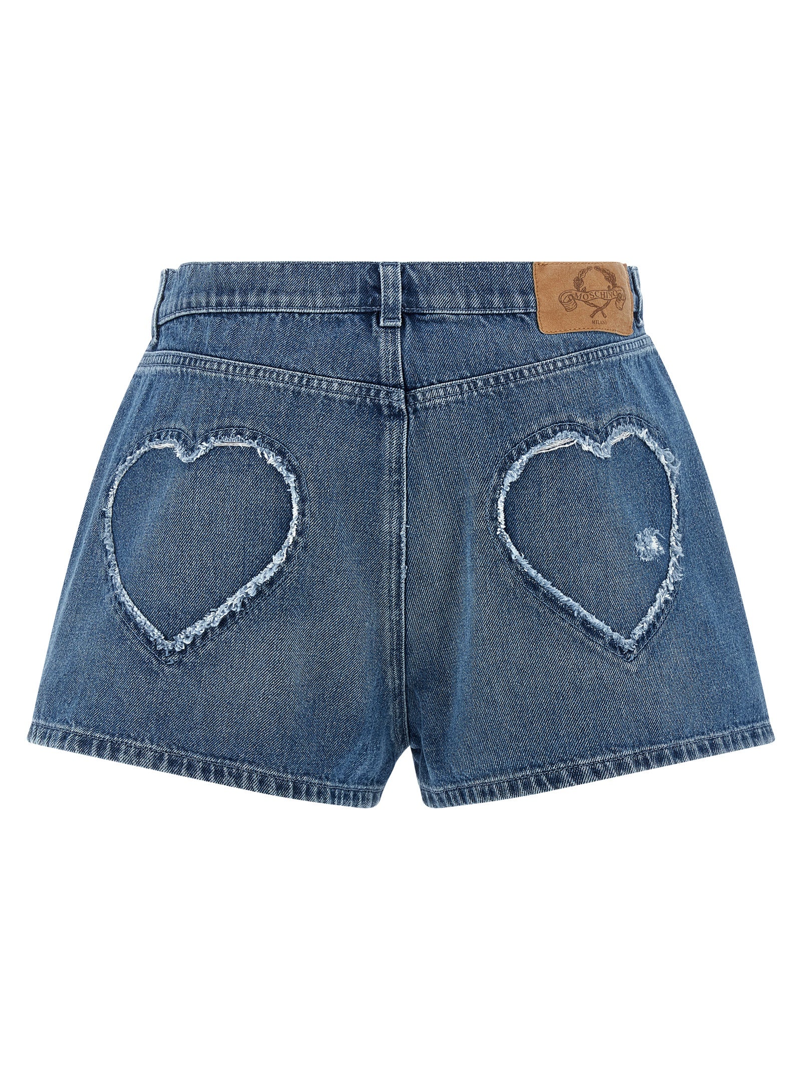 Moschino Blue Cotton Bermuda Shorts Moschino