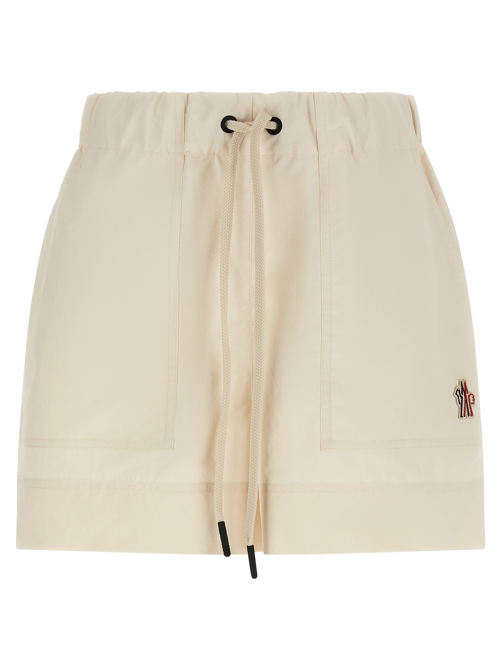 Moncler Grenoble White Polyester Bermuda Shorts Moncler Grenoble