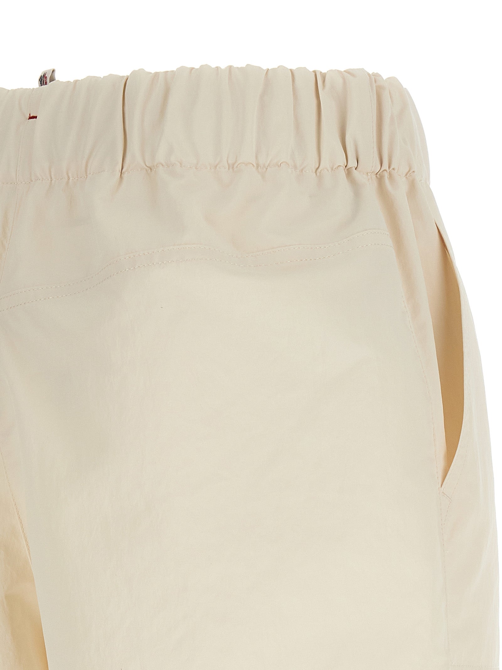 Moncler Grenoble White Polyester Bermuda Shorts Moncler Grenoble