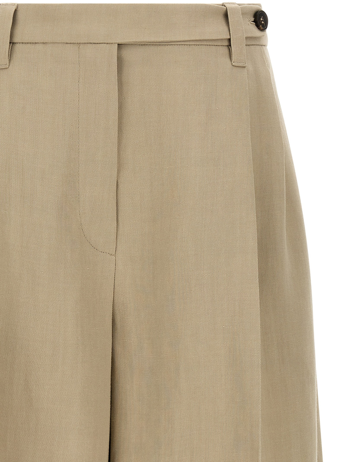 Brunello Cucinelli Beige Viscose Bermuda Shorts Brunello Cucinelli
