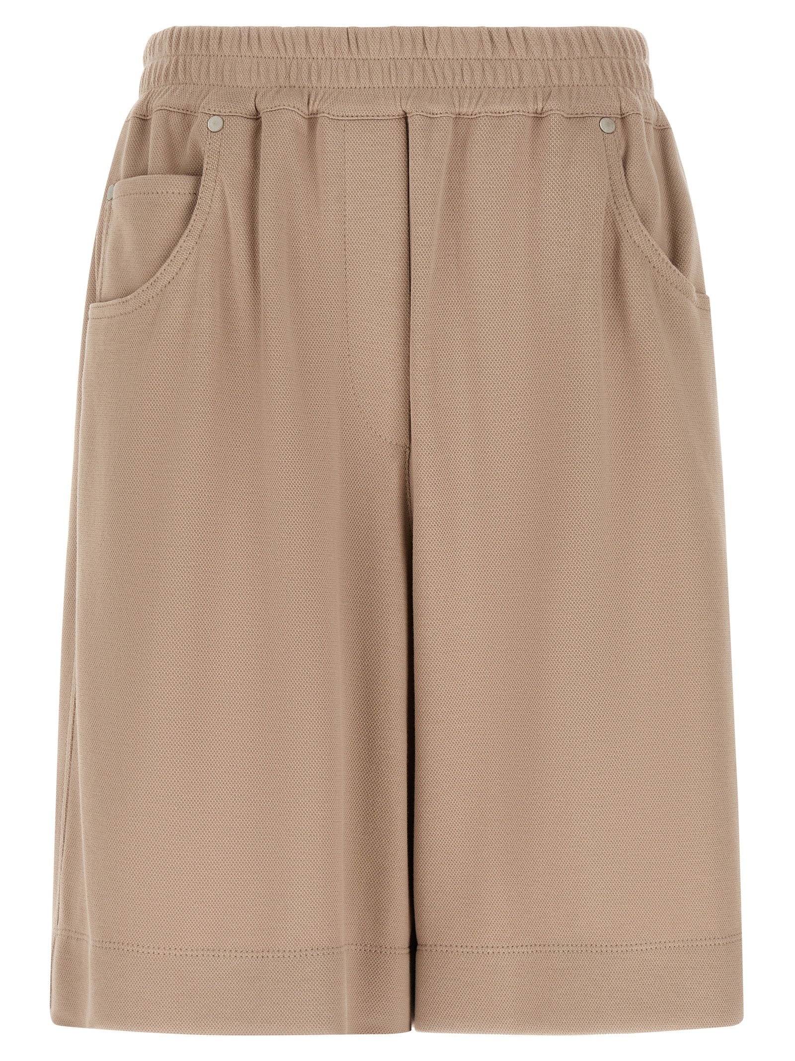 Brunello Cucinelli Brown Cotton Bermuda Shorts Brunello Cucinelli