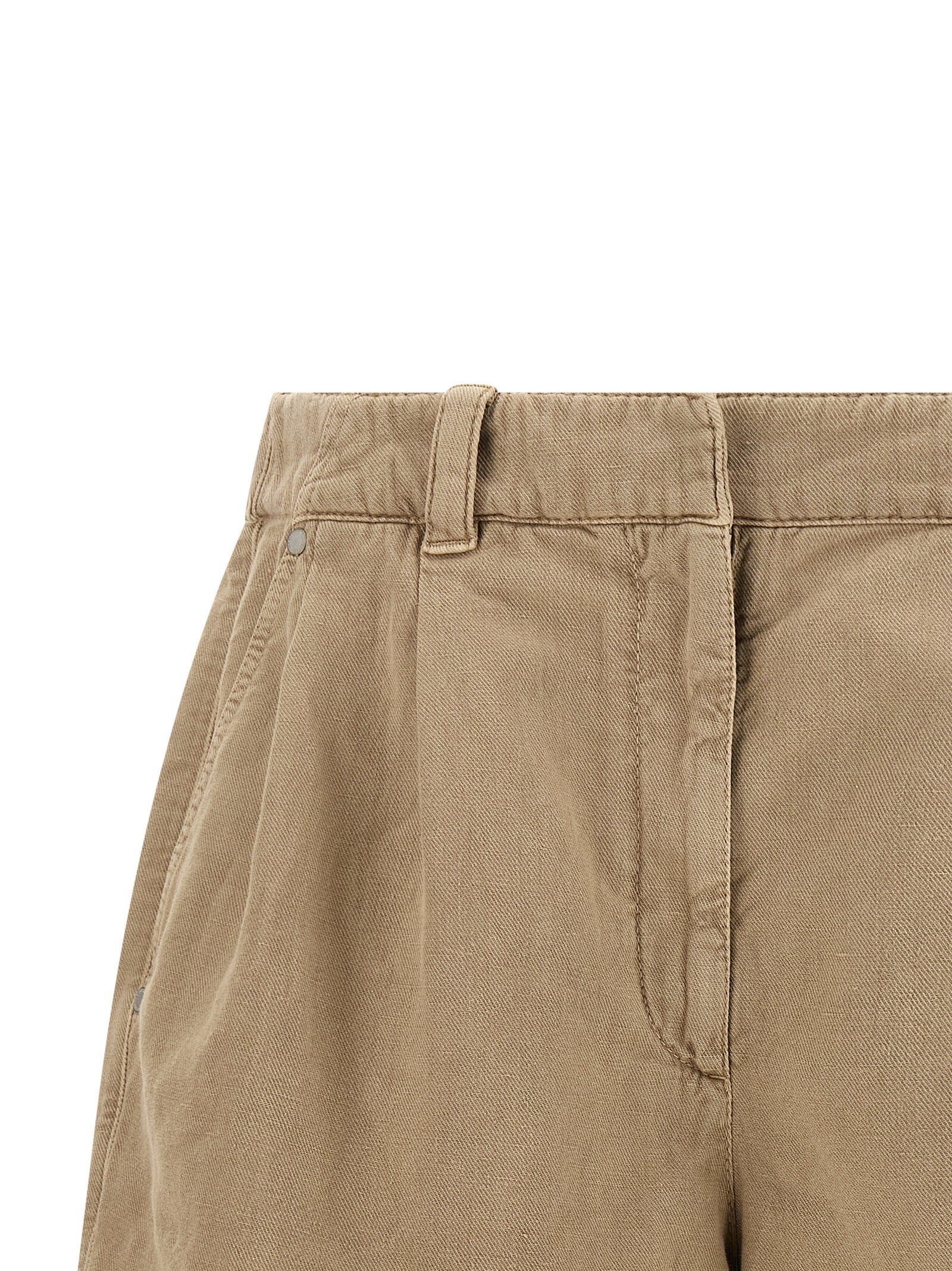 Brunello Cucinelli Beige Cotton Bermuda Shorts Brunello Cucinelli