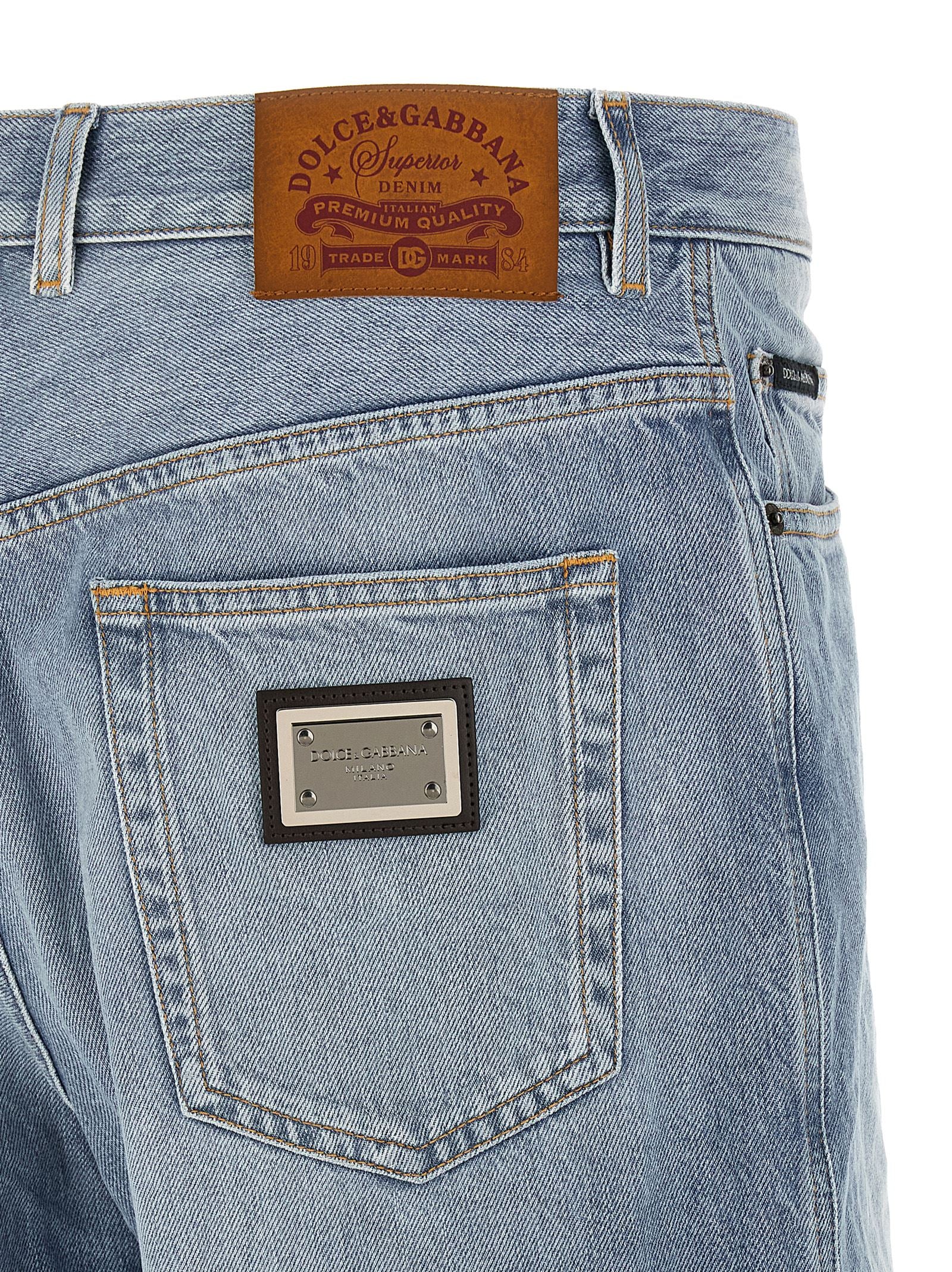 Dolce & Gabbana Blue Cotton Bermuda Shorts Dolce & Gabbana