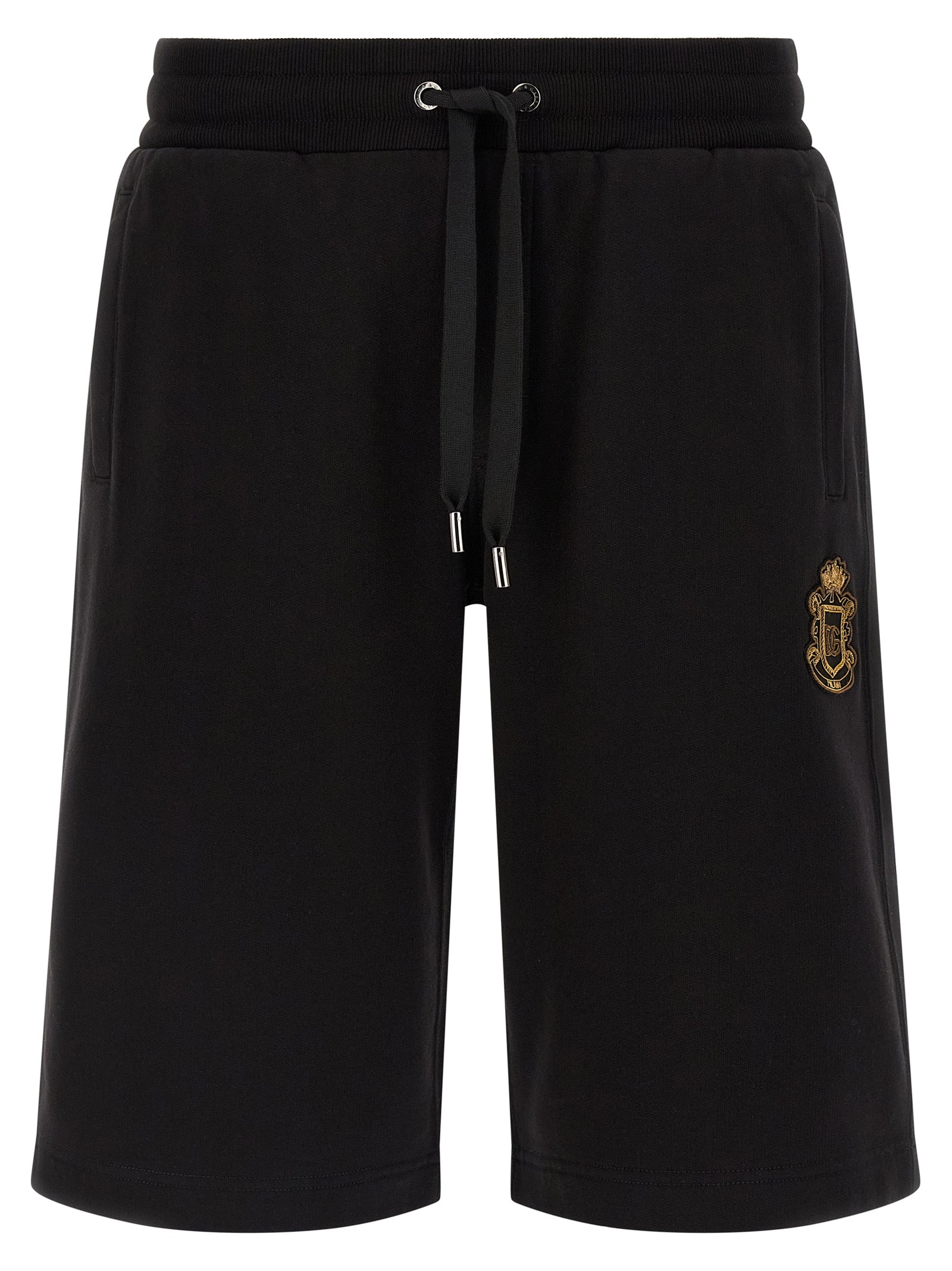 Dolce & Gabbana Black Cotton Bermuda Shorts Dolce & Gabbana