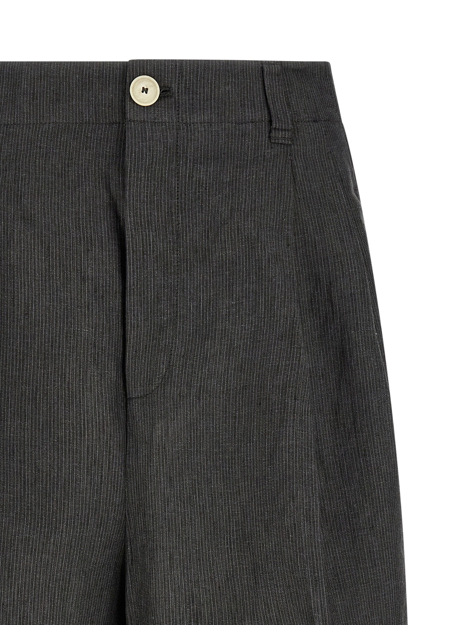 Jacquemus Gray Linen Bermuda Shorts Jacquemus