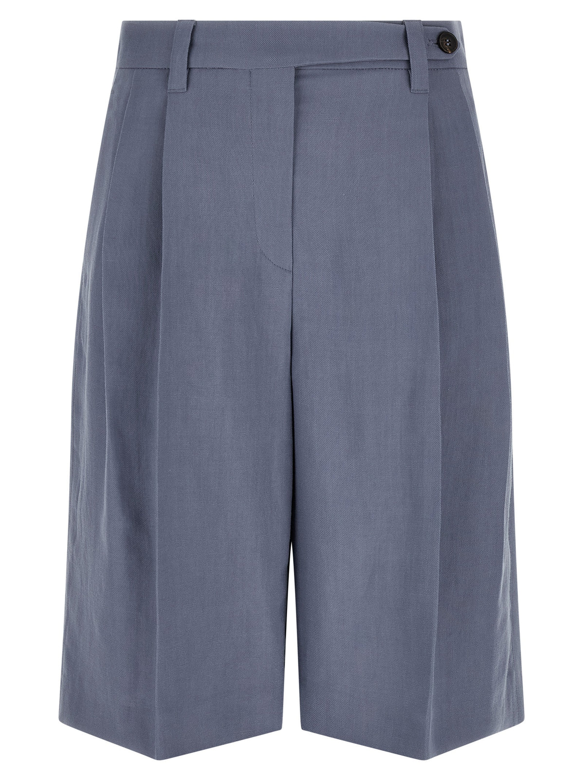 Brunello Cucinelli Blue Viscose Bermuda Shorts