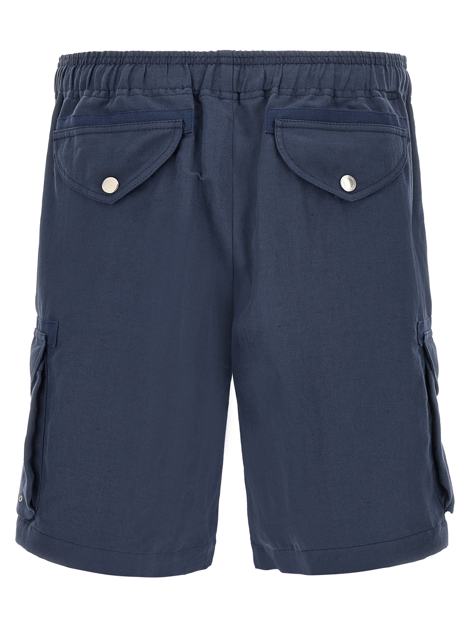 Brunello Cucinelli Blue Linen Bermuda Shorts Brunello Cucinelli