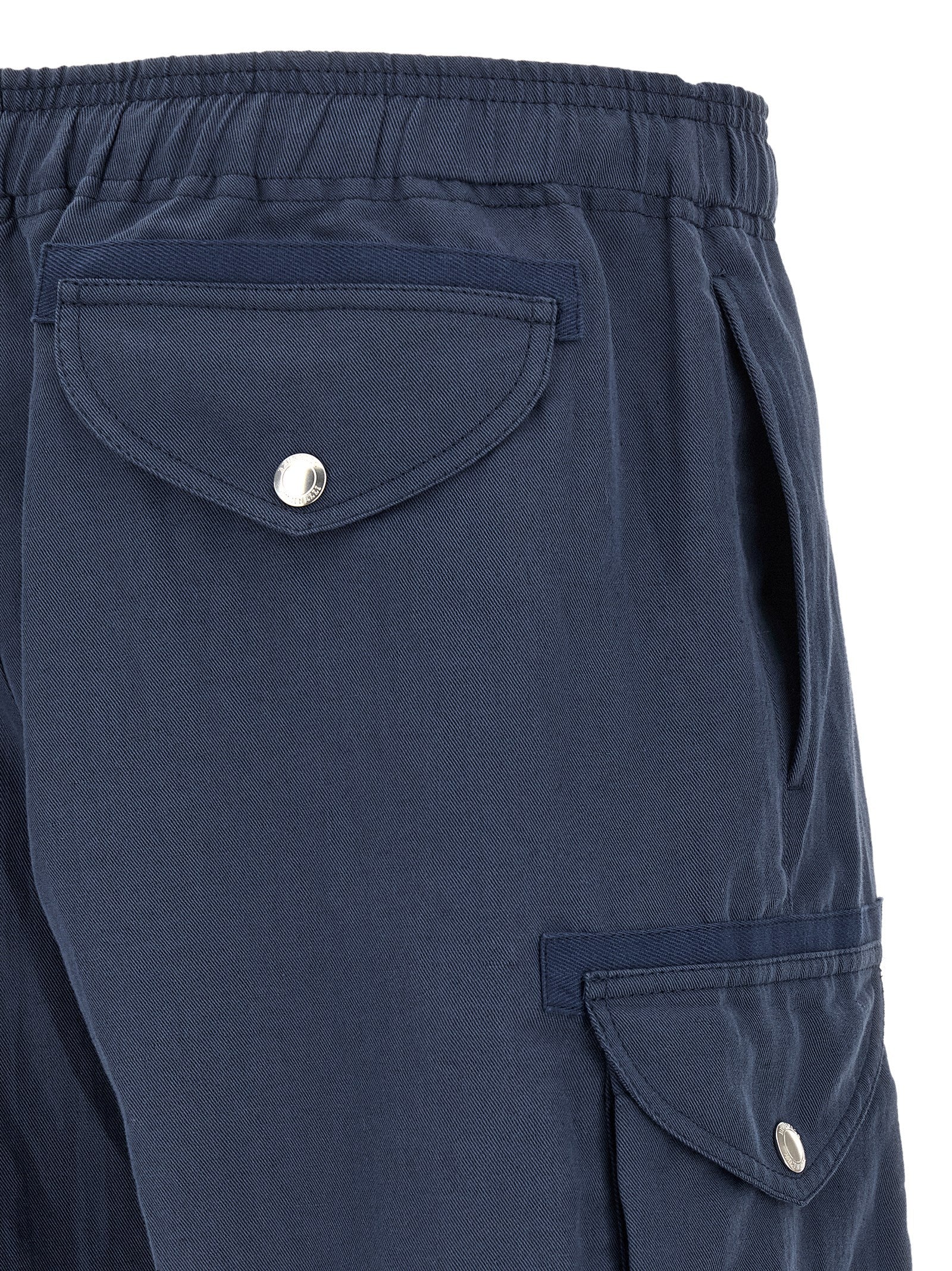 Brunello Cucinelli Blue Linen Bermuda Shorts Brunello Cucinelli