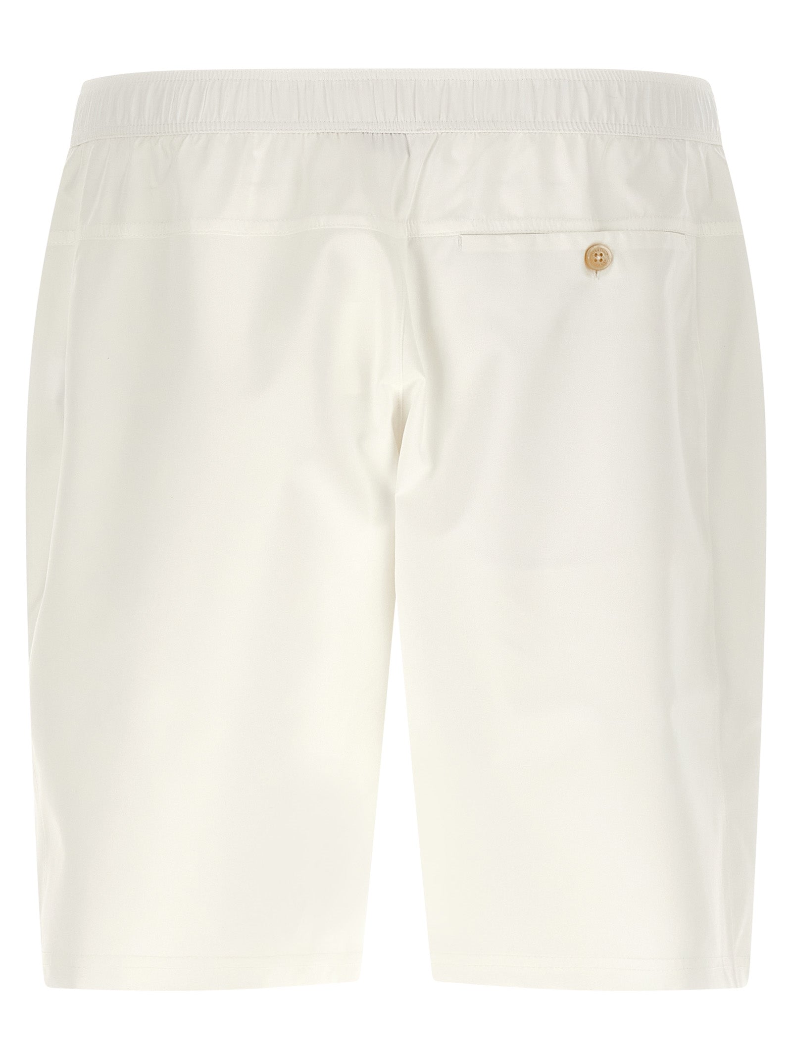 Brunello Cucinelli White Polyester Bermuda Shorts Brunello Cucinelli