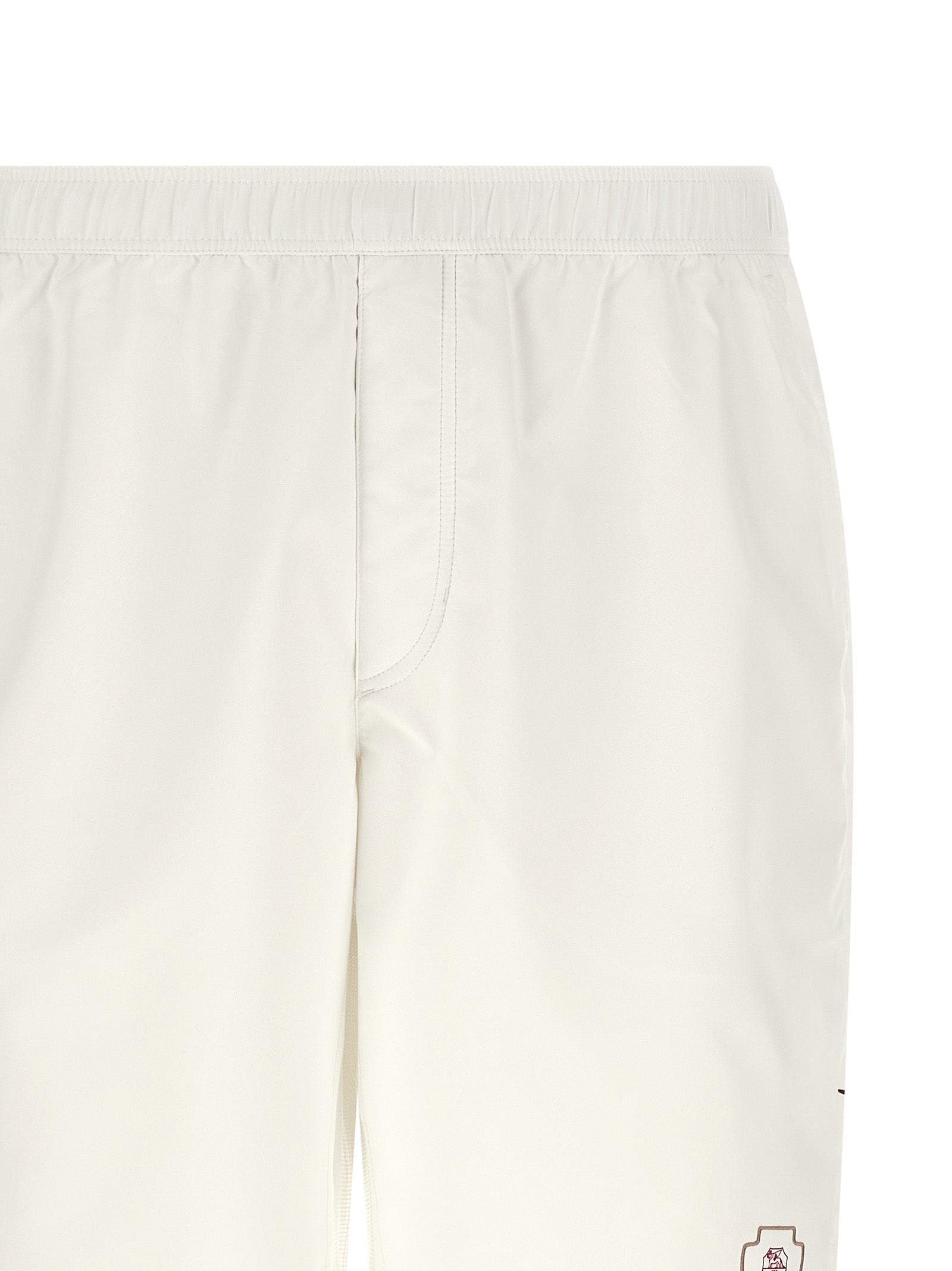 Brunello Cucinelli White Polyester Bermuda Shorts Brunello Cucinelli