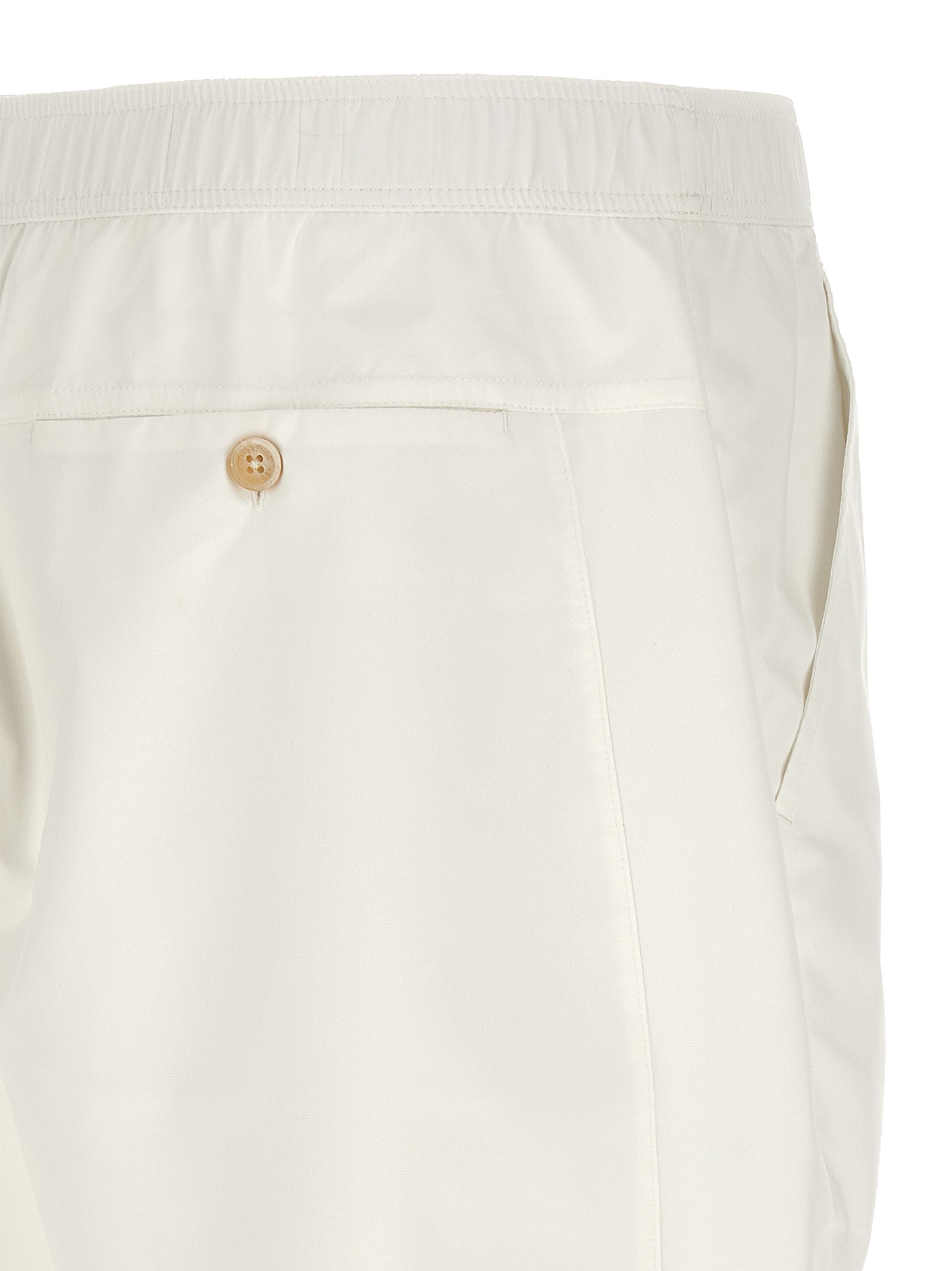 Brunello Cucinelli White Polyester Bermuda Shorts Brunello Cucinelli