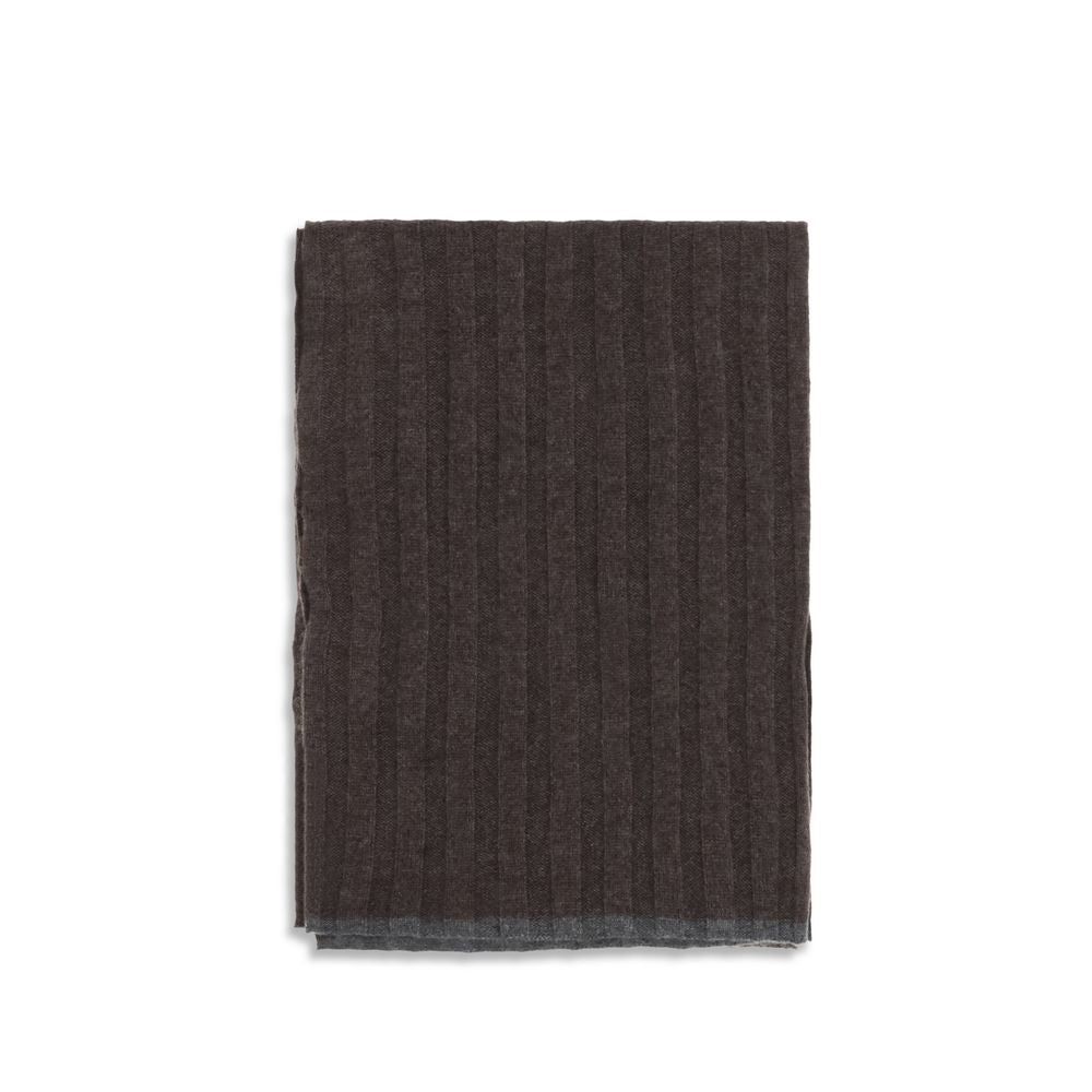 Brunello Cucinelli Brown Cashmere Scarf Brunello Cucinelli