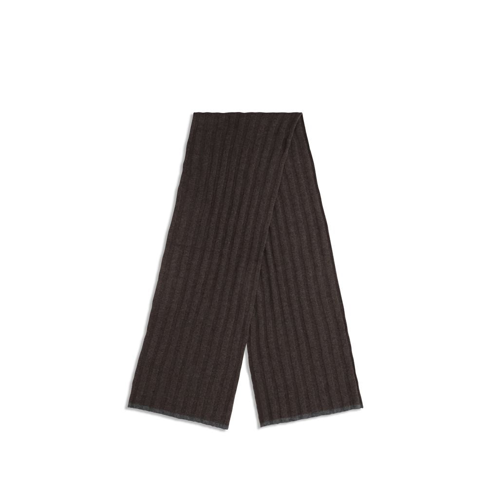 Brunello Cucinelli Brown Cashmere Scarf Brunello Cucinelli
