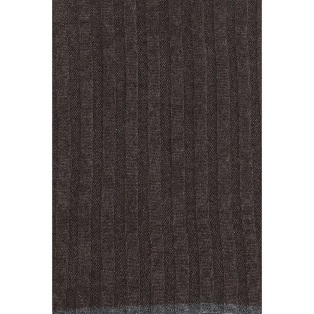 Brunello Cucinelli Brown Cashmere Scarf Brunello Cucinelli