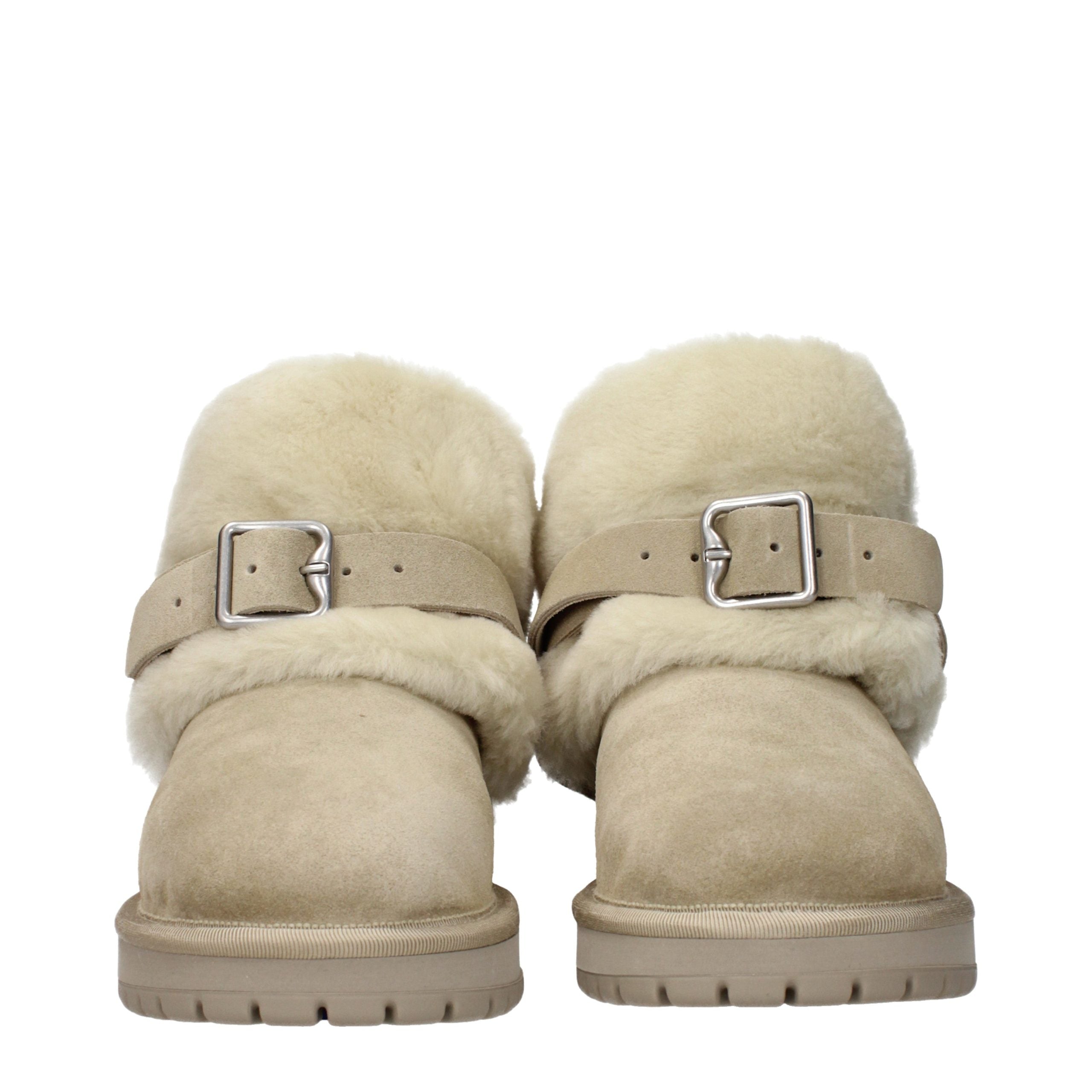 Burberry Green Leather Ankle Boots Burberry