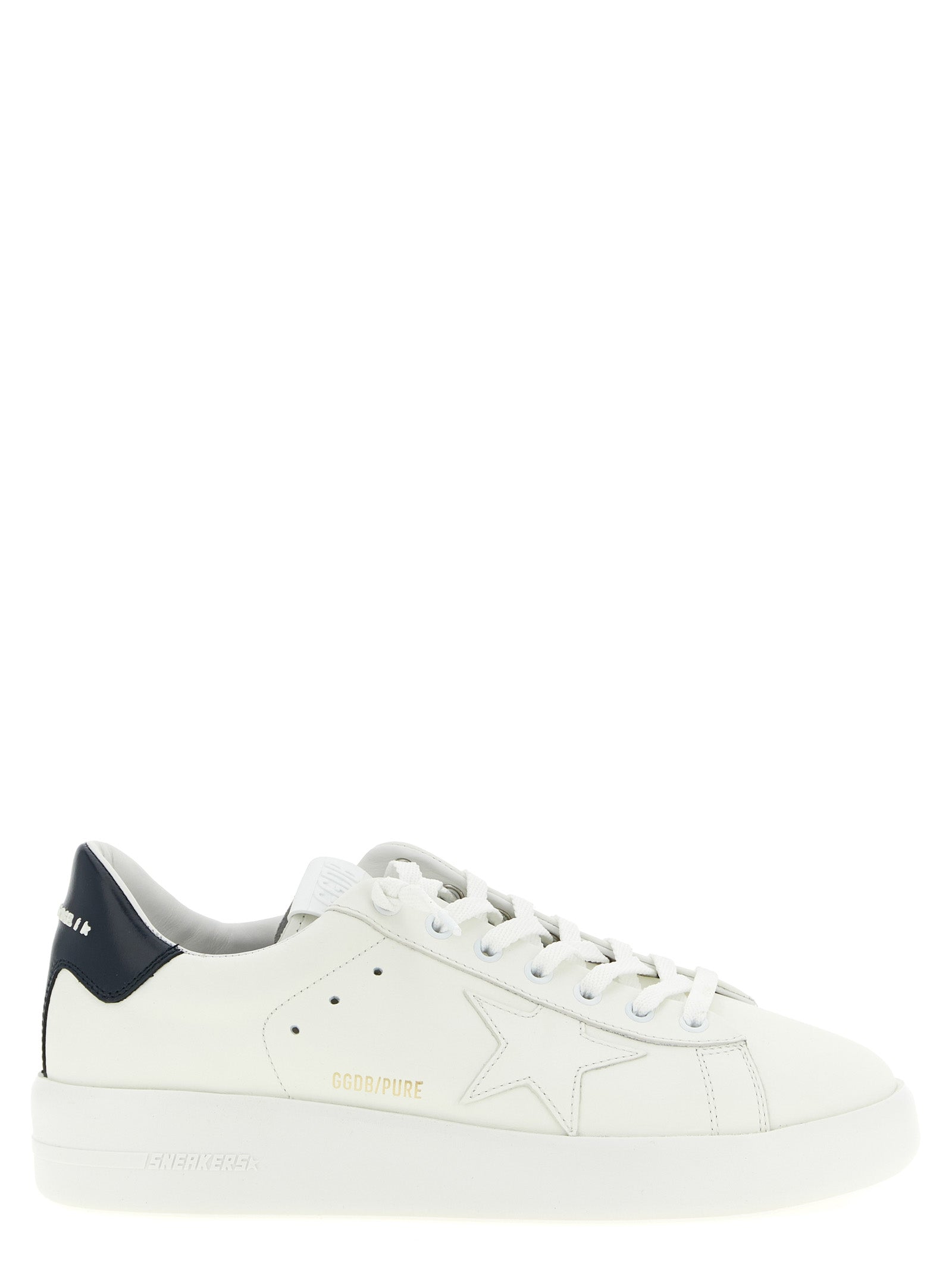 Golden Goose Blue Cowhide Low Top Sneakers Golden Goose